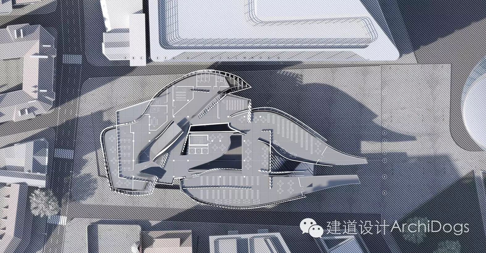 1/100 三層平面圖