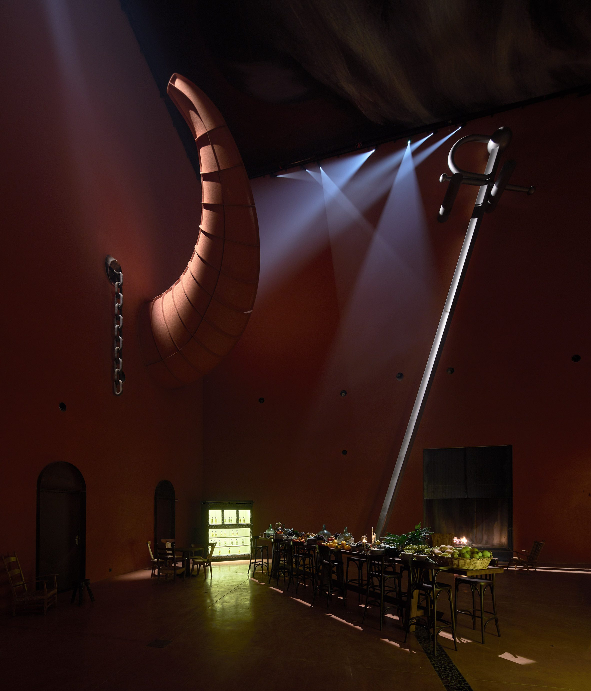 西班牙橄欖油莊園 Philippe Starck 室內設計 餐廳 LA Almaraza