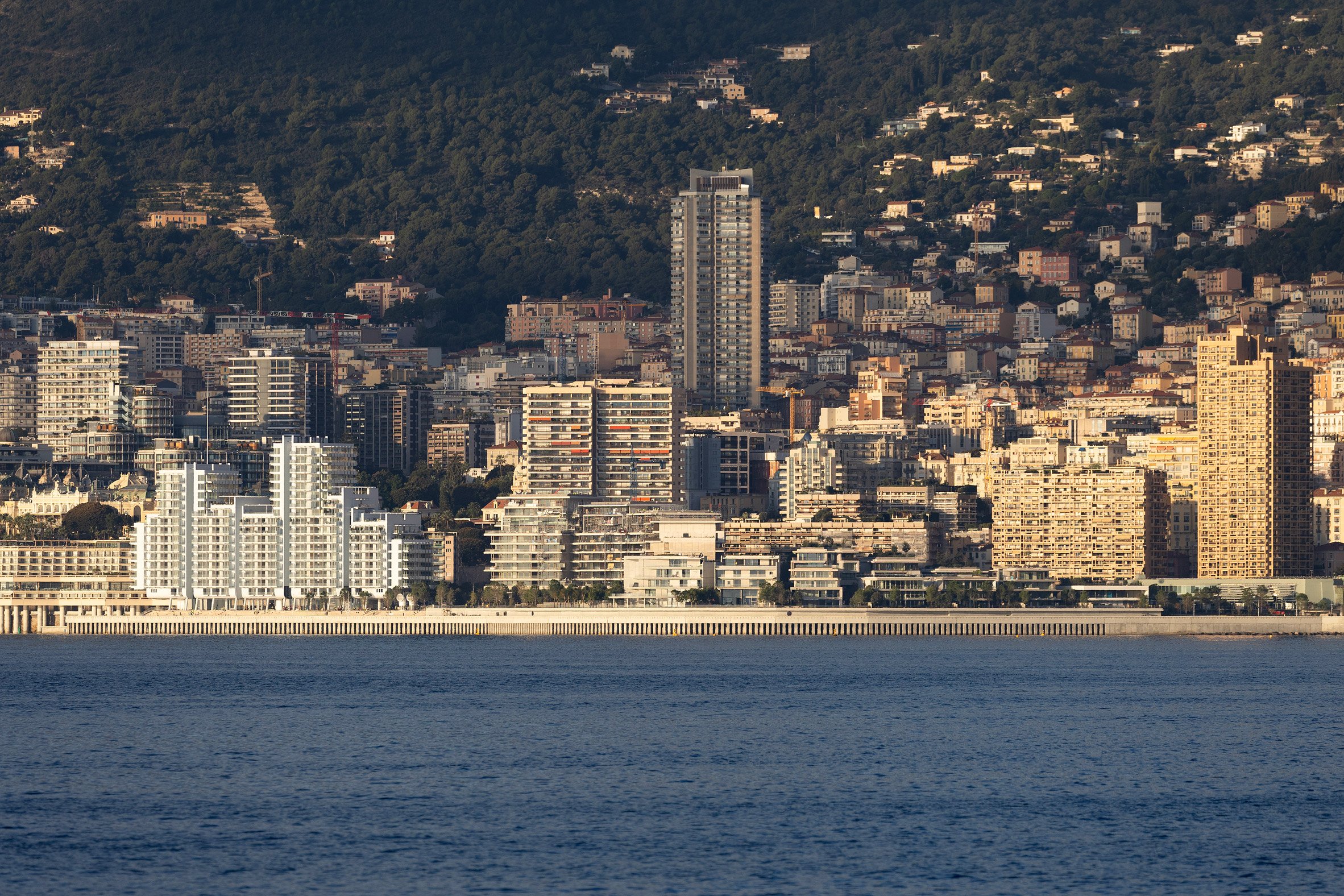 View of Monaco coastline