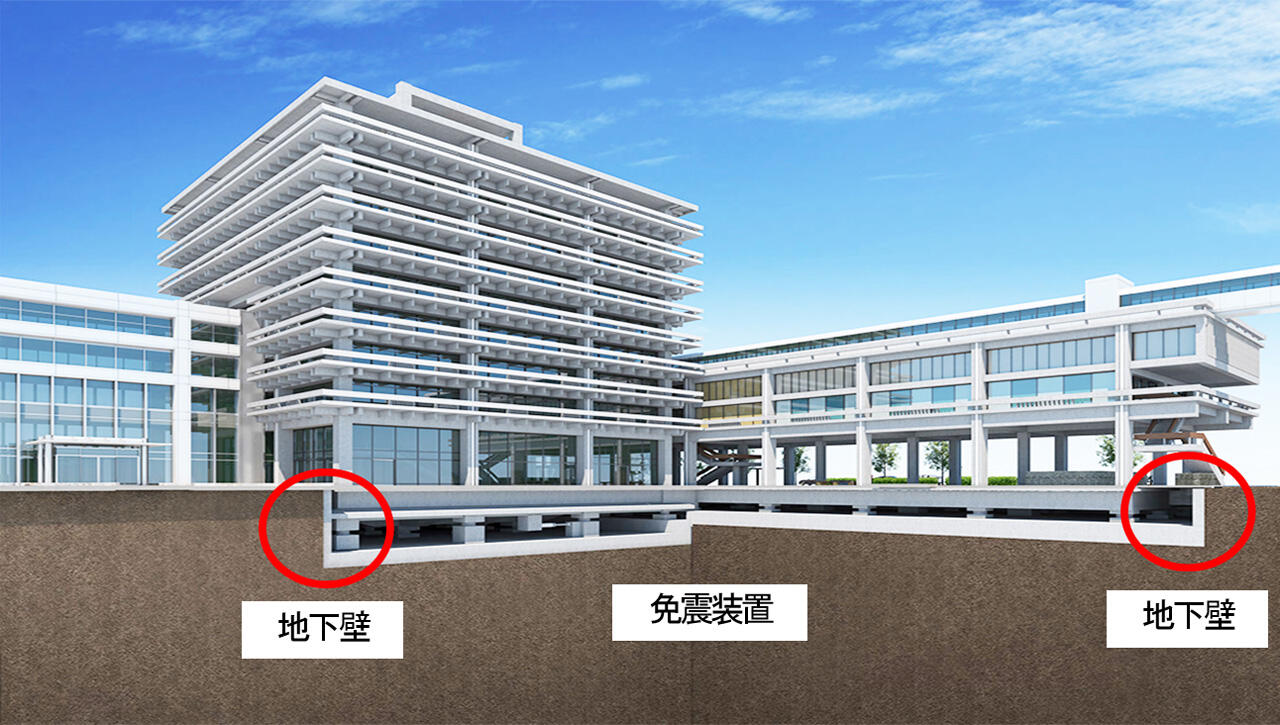 香川県庁舎東館は「免震改修」が適当 文化的価値ある内外観変わらず 日本知名營造廠大林組提出「J-WALL®Ⅱ工法」做為香川県庁舎東館耐震改修工事