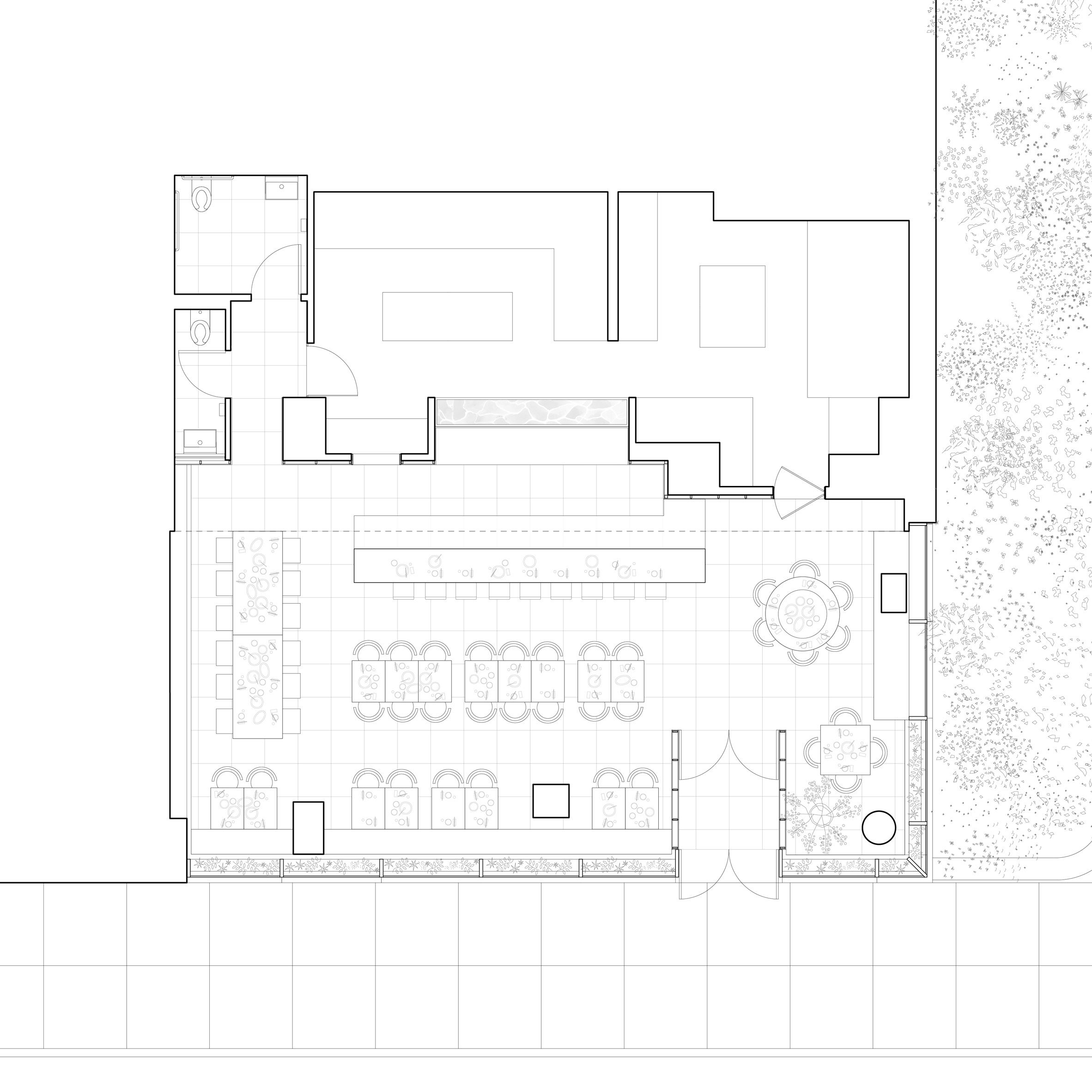 平面圖 Plan Plan Plan' Brooklyn restaurant Nin Hao