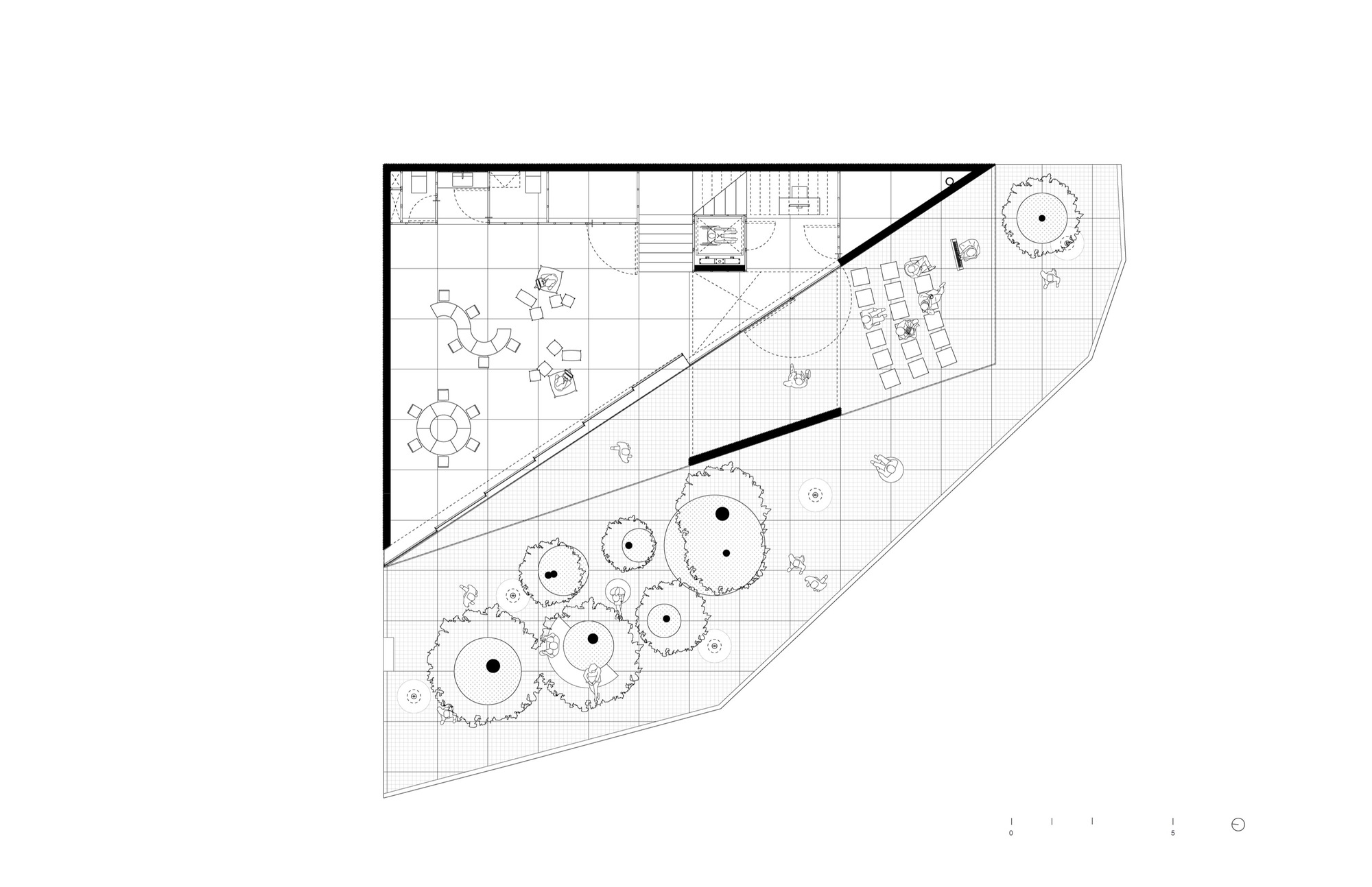 平面圖 Plan PILARES 墨西哥社區活動中心 WORKac Ignacio Urquiza Mexico City community centre