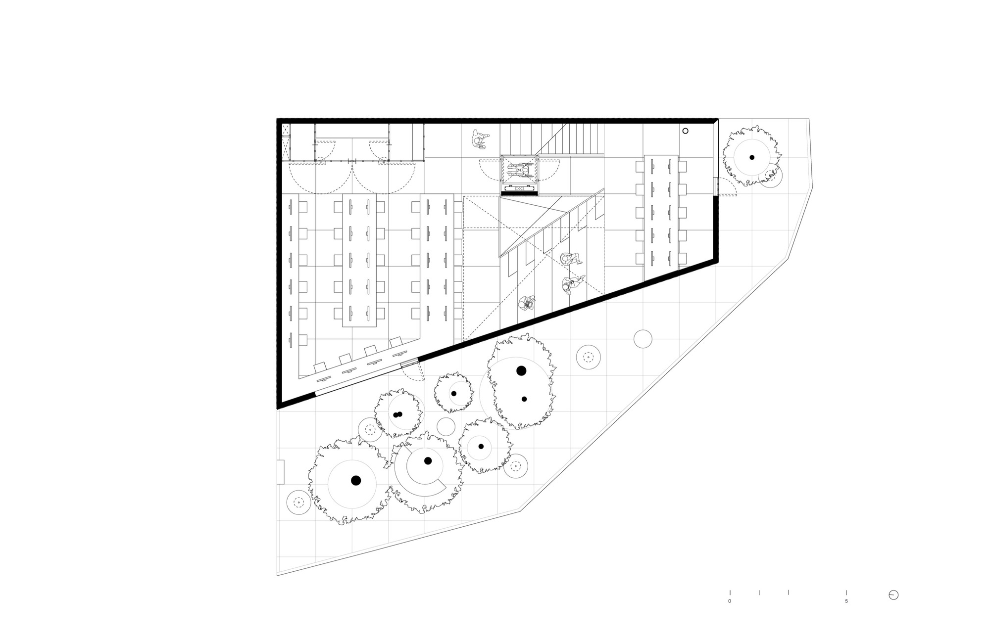 平面圖 Plan PILARES 墨西哥社區活動中心 WORKac Ignacio Urquiza Mexico City community centre