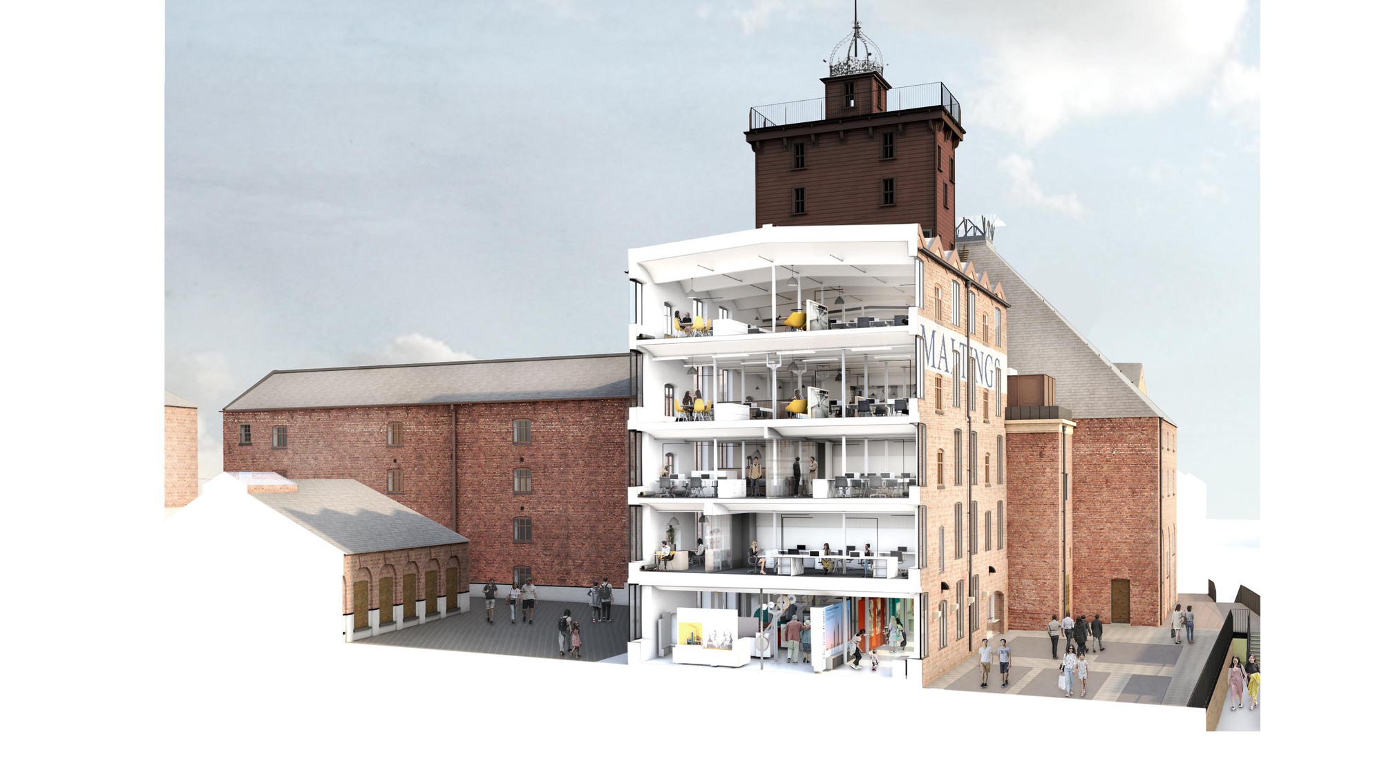 英國一級古蹟修復Shrewsbury Flaxmill Maltings 舊建築再利用 Feilden Clegg Bradley Studios