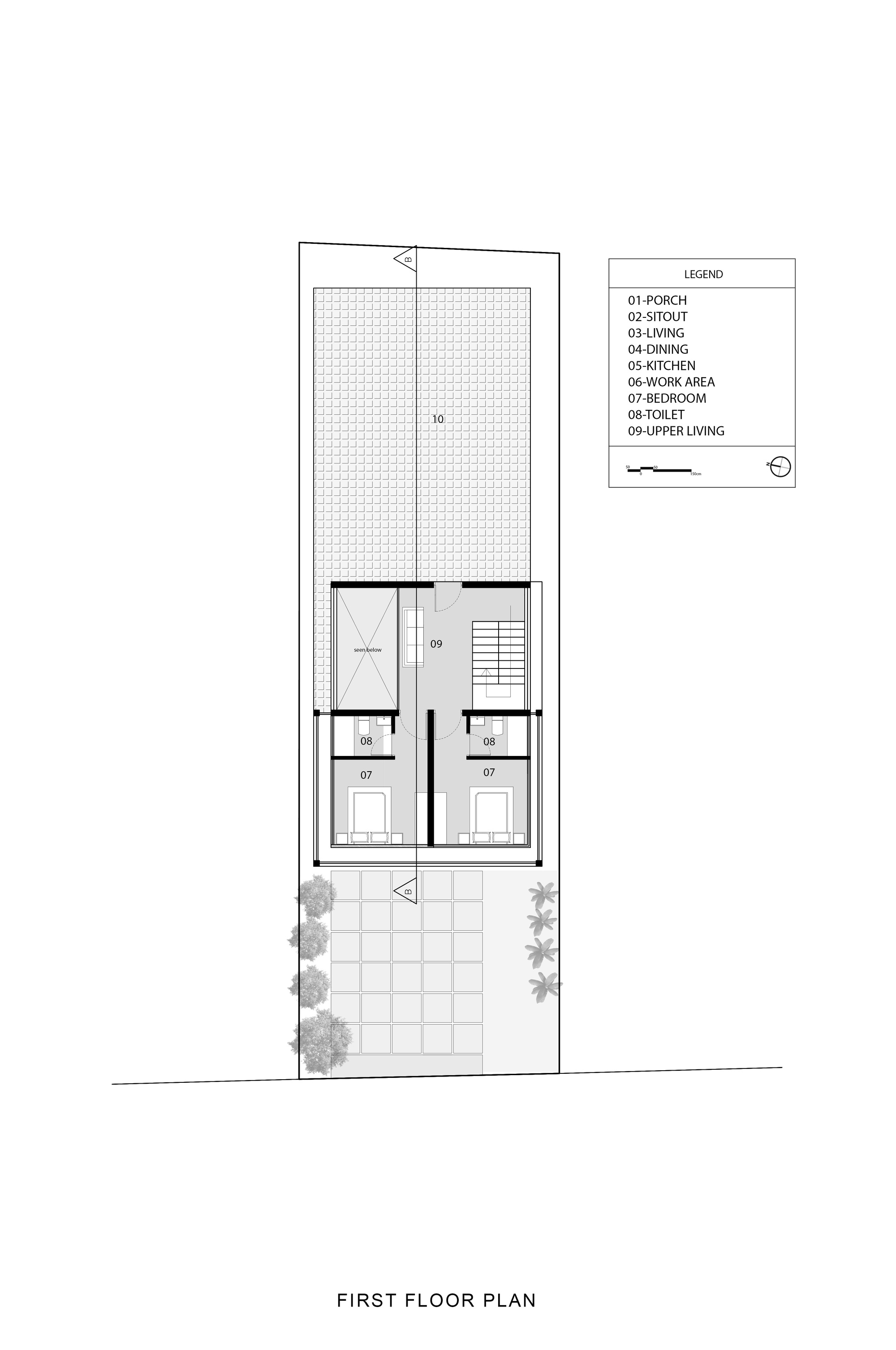 Indian House XO 3dor Concepts Steel Frame 鋼構 印度住宅 平面圖 Plan