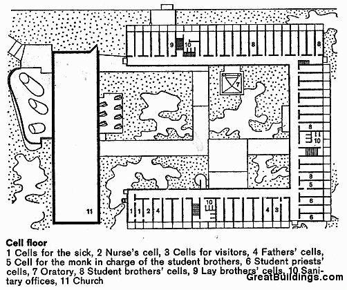 柯比意（Le Corbusier） 法國里昂 拉圖雷特修道院（The Convent of La Tourette）