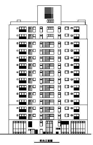 東向立面圖