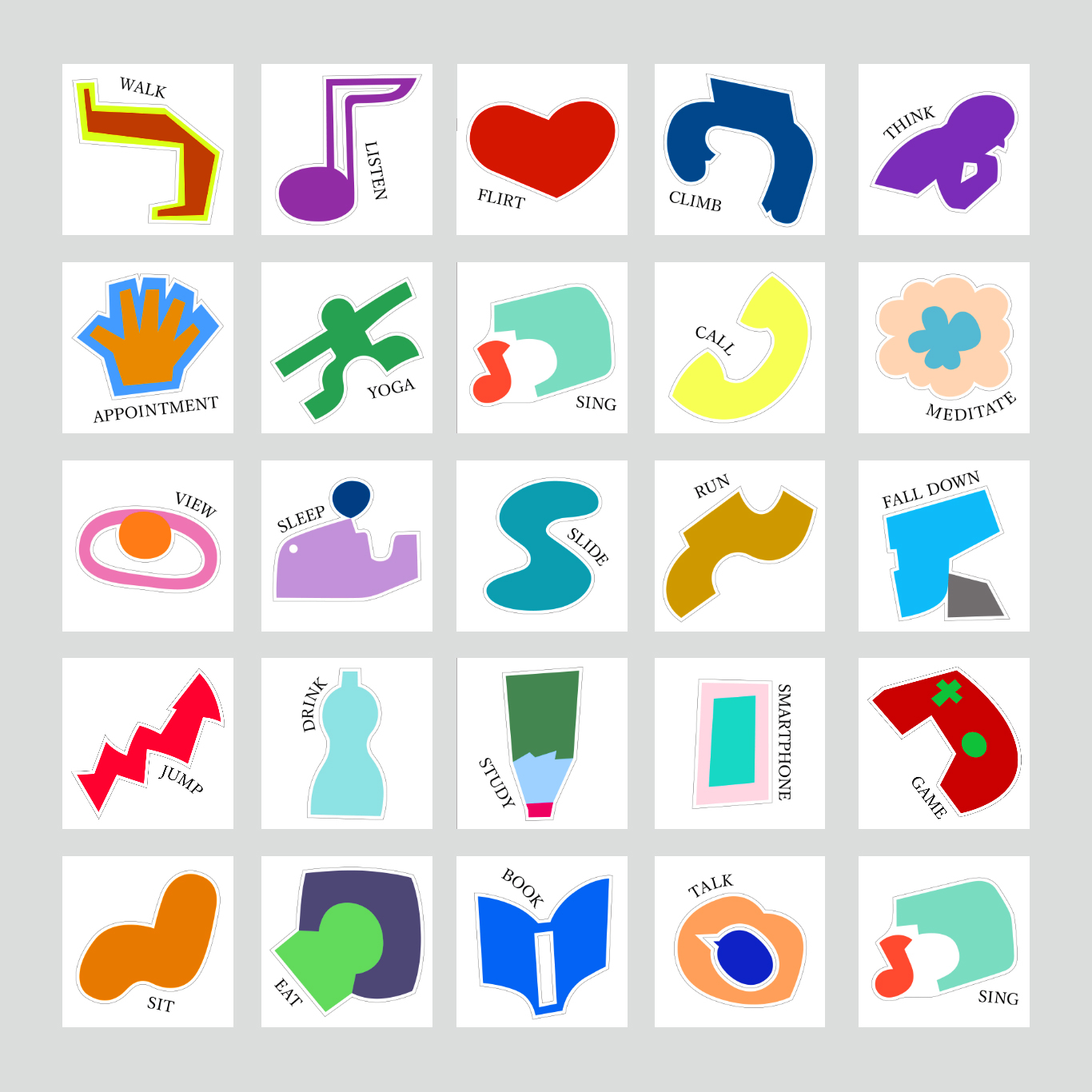 各式各樣的貼紙,由 AFFORDANCE inc. 設計