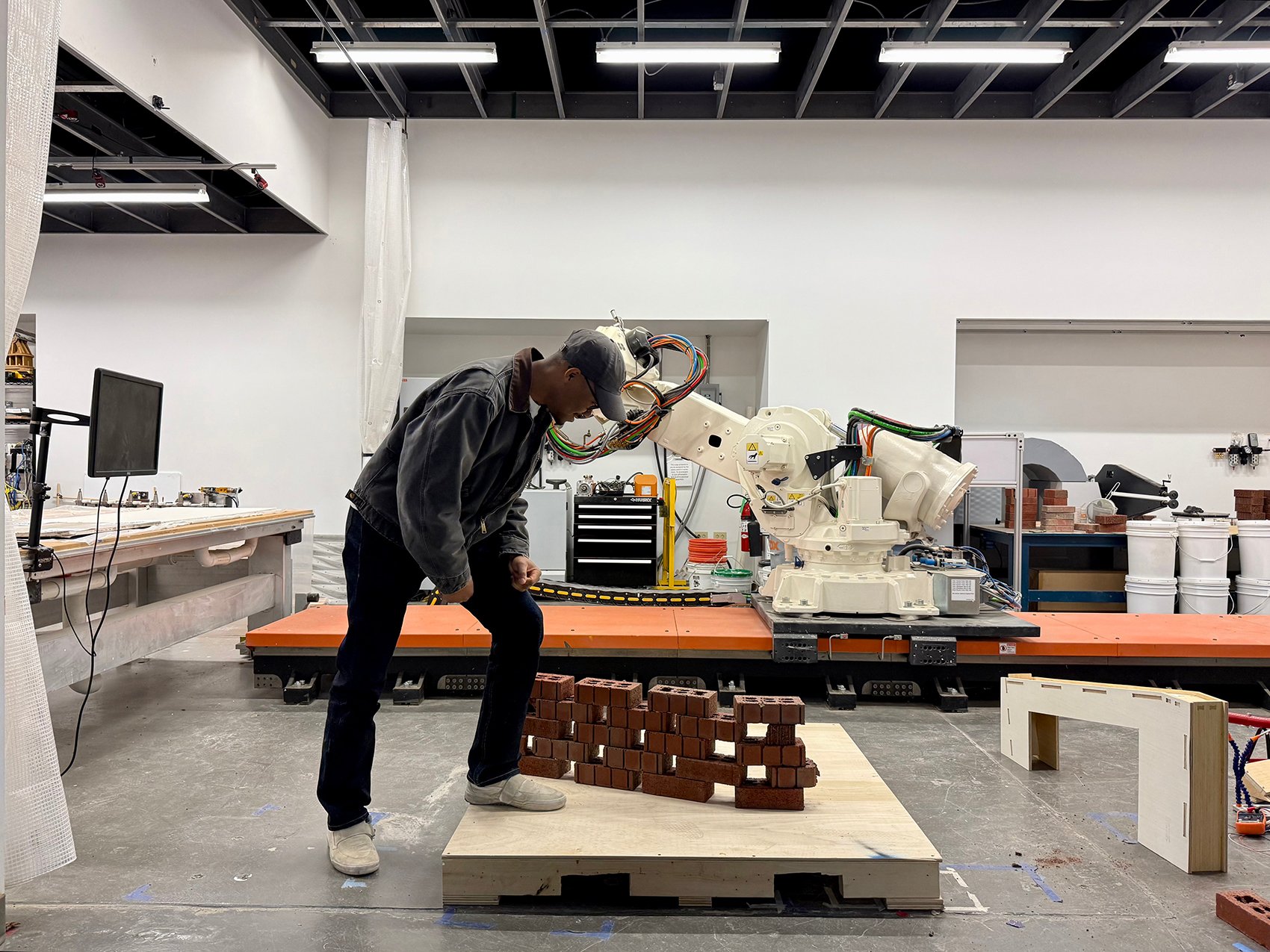 Full-scale models that show Tuskegee Chapel’s brick detailing will be on display. (Courtesy Yale Architecture Gallery)