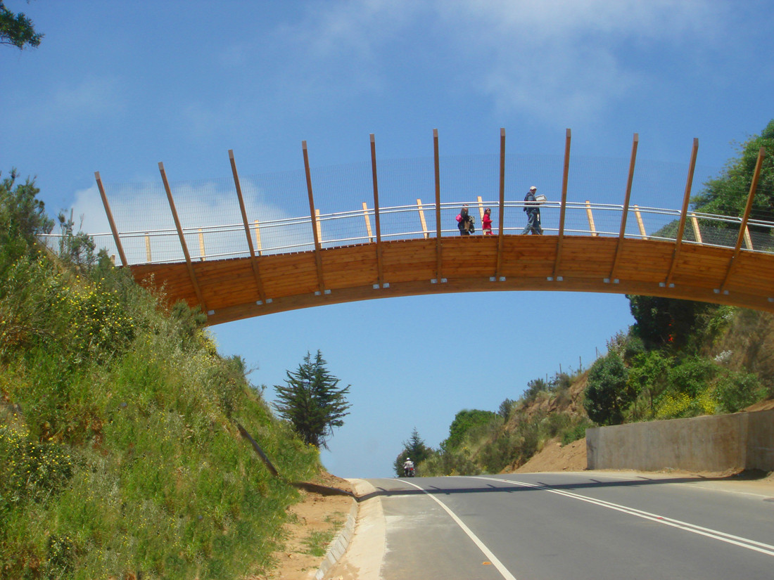 木造人行步橋 智利 Wood Pedestrian Bridge Zapallar Enrique Browne