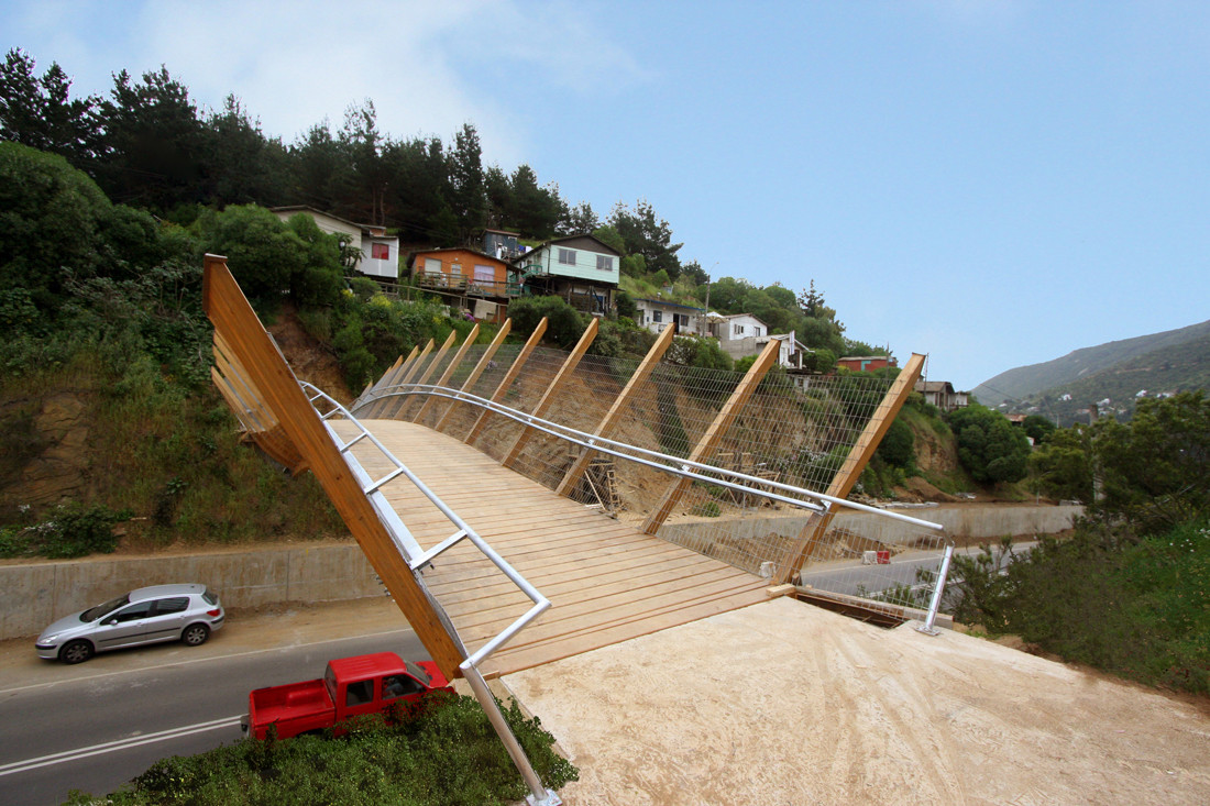 木造人行步橋 智利 Wood Pedestrian Bridge Zapallar Enrique Browne