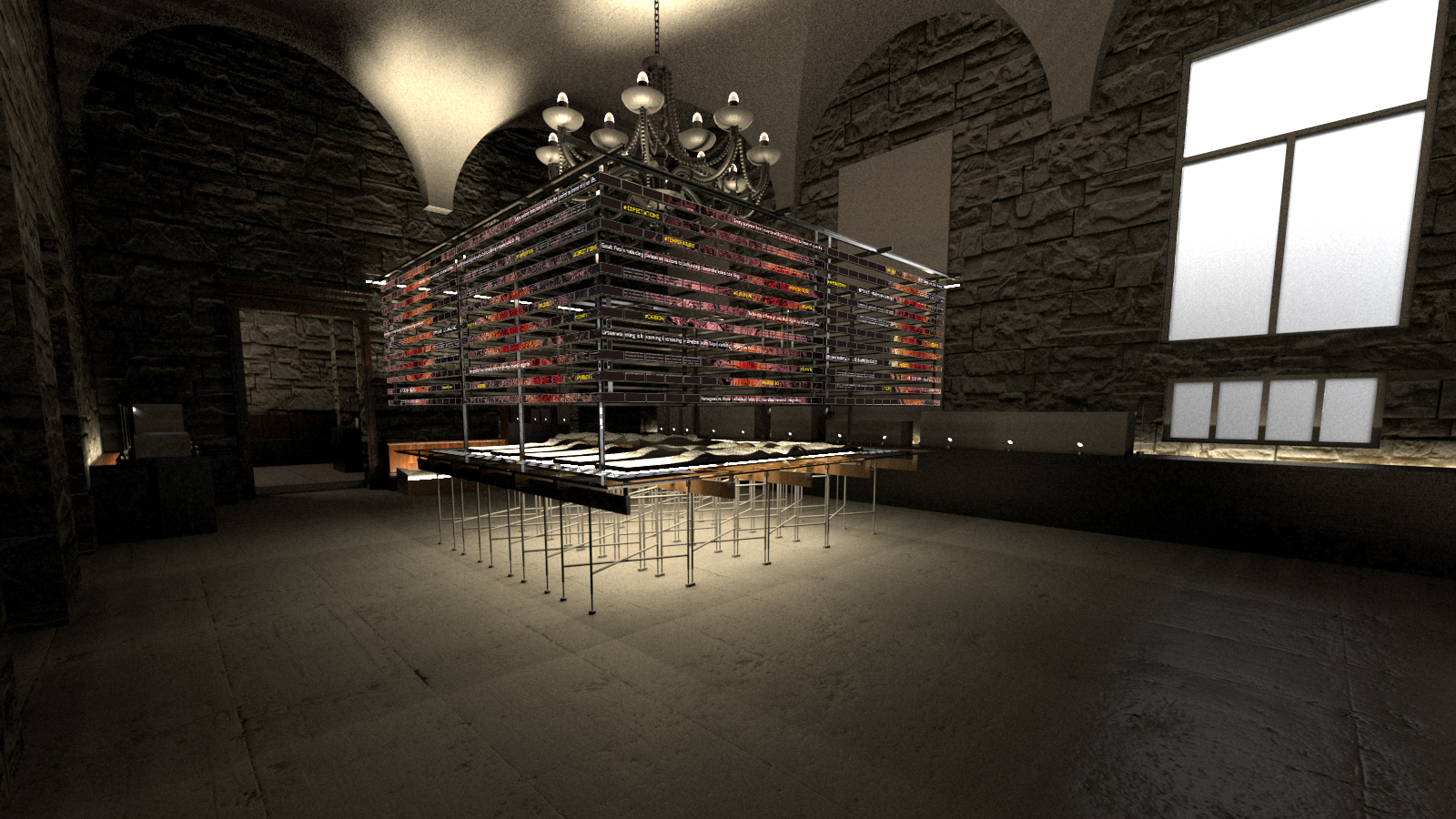 2025威尼斯建築雙年展臺灣館：展場模擬圖