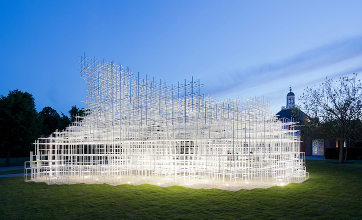 Sou Fujimoto's 2014 Serpentine Pavilion in London (Image credit: Iwan Baan) 藤本壯介於2014年設計的倫敦蛇形藝廊展亭(Serpentine Pavilion) (Image credit: Iwan Baan)