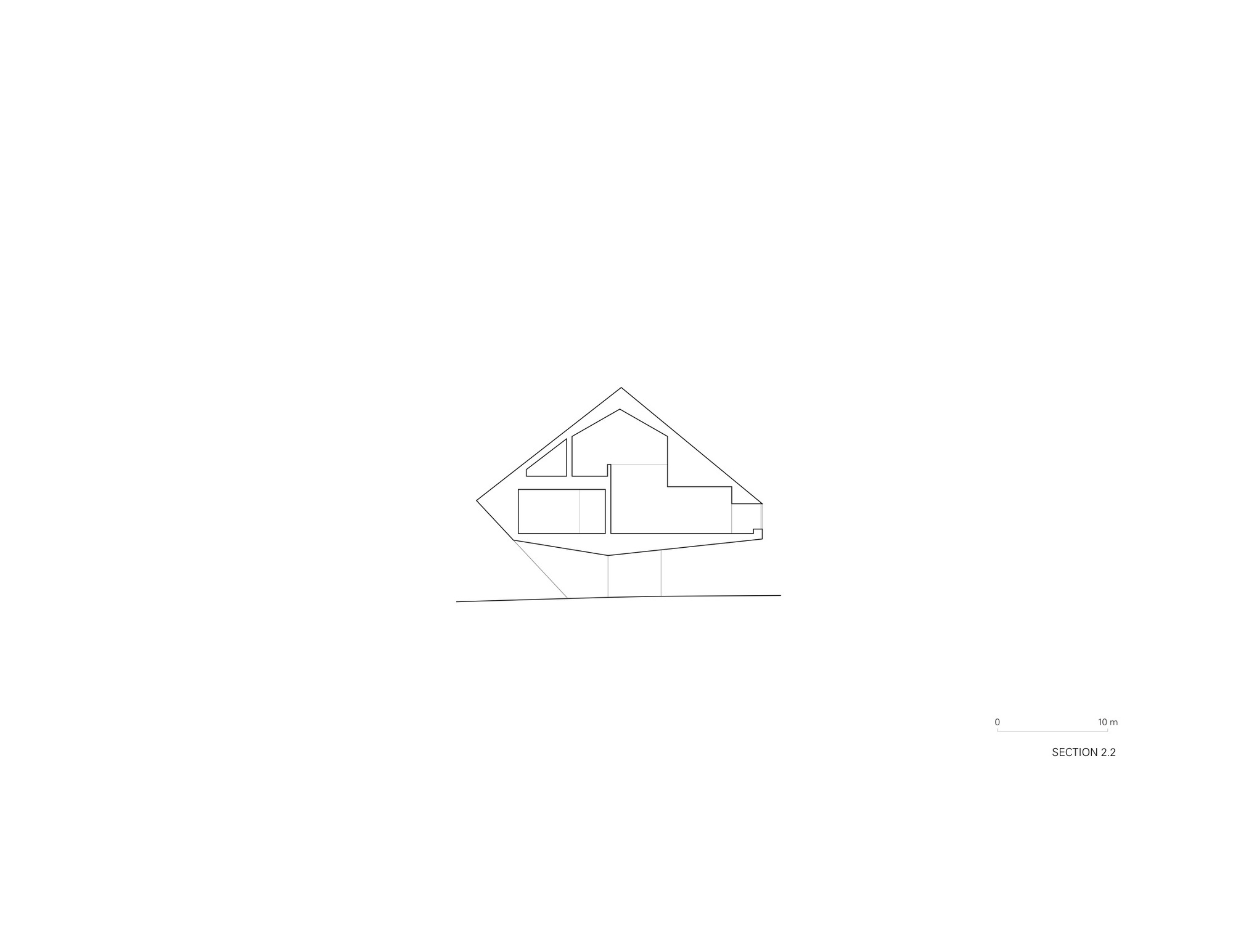 剖面圖 Section Patkau Architects 加拿大奧登美術館 Audain Art Museum