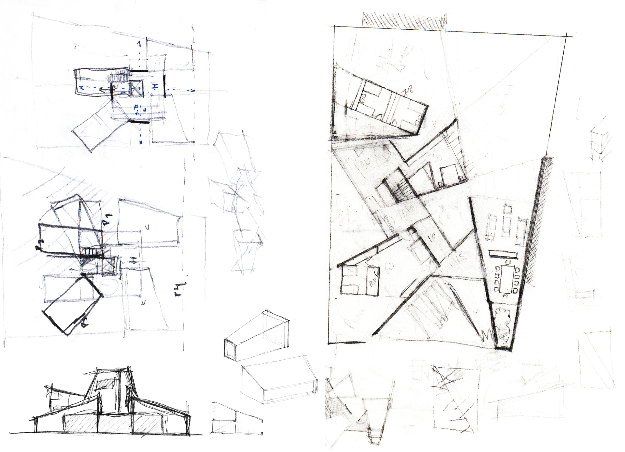 智利私人住宅 Enrique Browne Tomás Swett 建築師手繪稿 Sketch