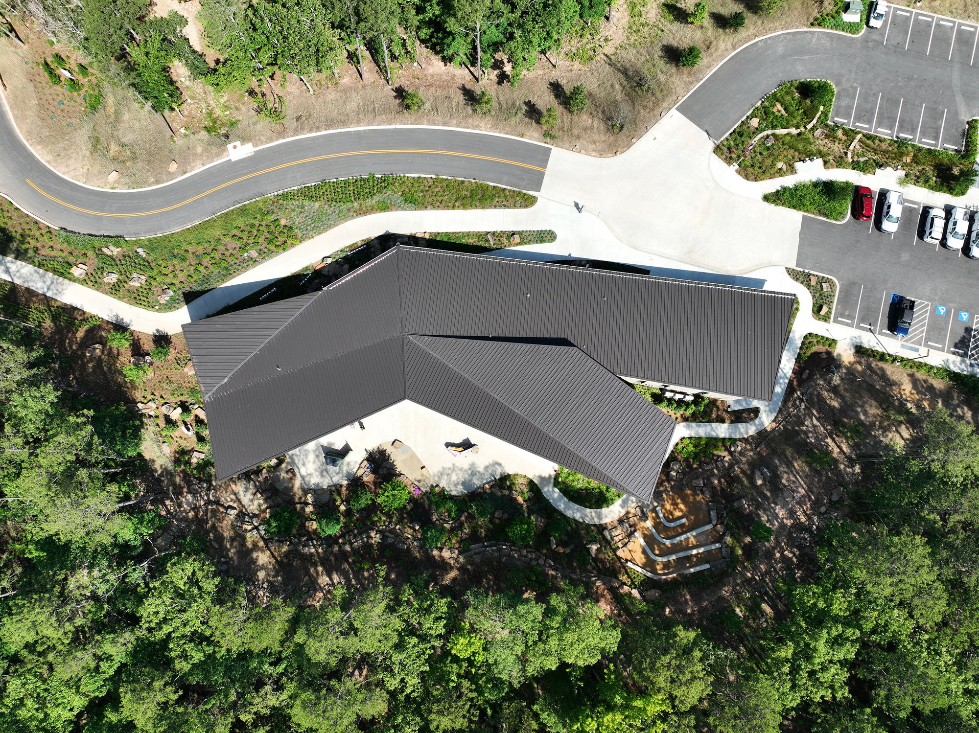 美國阿肯色州遊客中心 Pinnacle Mountain State Park Visitor Center Polk Stanley Wilcox Architects