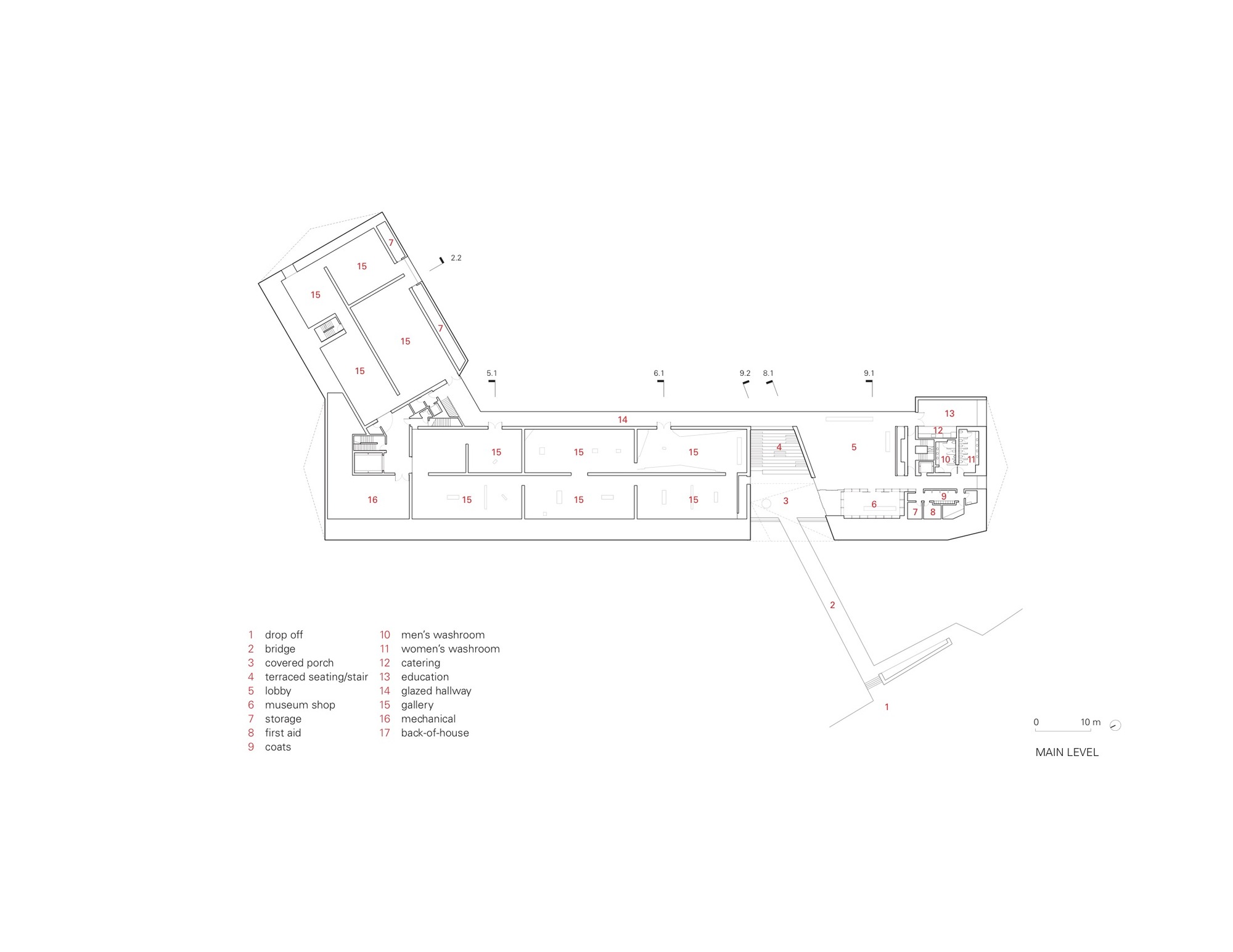 Patkau Architects 加拿大奧登美術館 Audain Art Museum平面圖 Plan