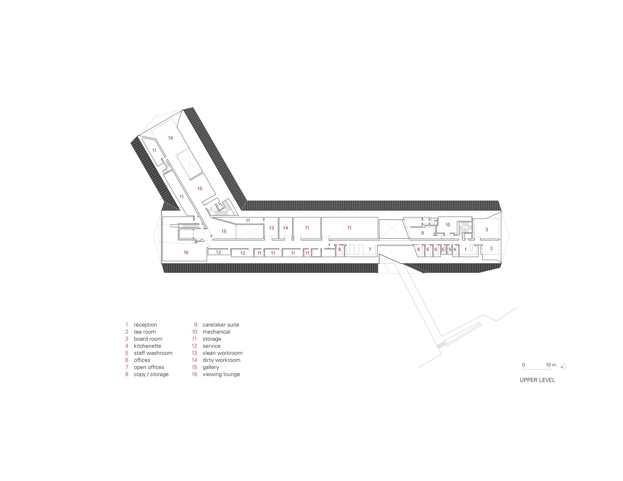 平面圖 Plan Patkau Architects 加拿大奧登美術館 Audain Art Museum