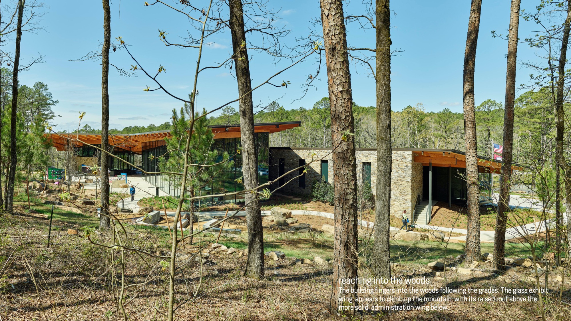 美國阿肯色州遊客中心 Pinnacle Mountain State Park Visitor Center Polk Stanley Wilcox Architects