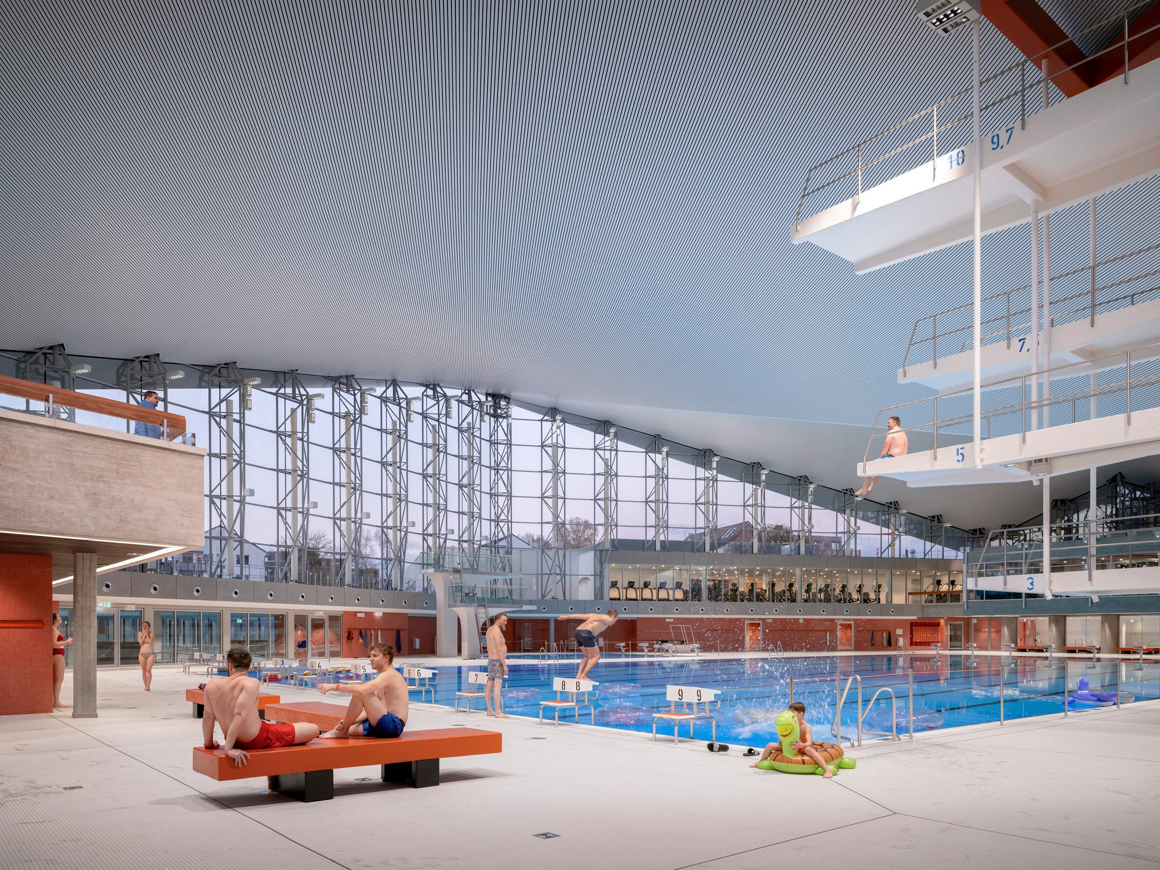 GMP Architekten  Alsterschwimmhalle 漢堡游泳池 運動中心