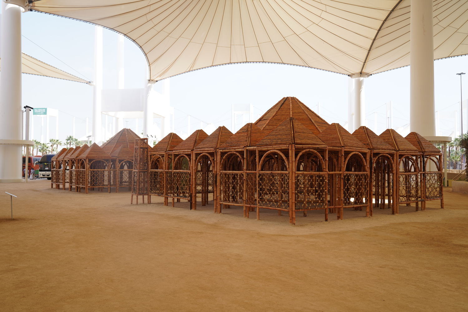 Prototype of a Reassembled Mosque by Yasmeen Lari. Image © Alanood Al-Sudairi