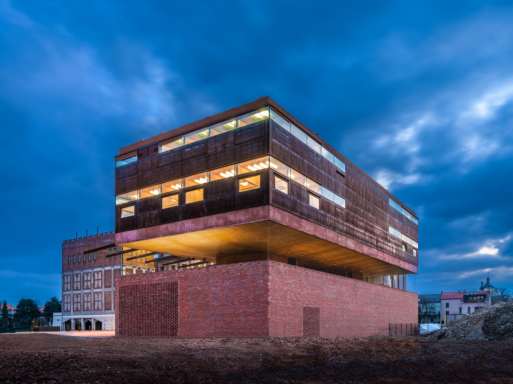 捷克建築 GAMPA and Sféra with Public Spaces of Automatic Mills Winternitzovy automatické Mlýny