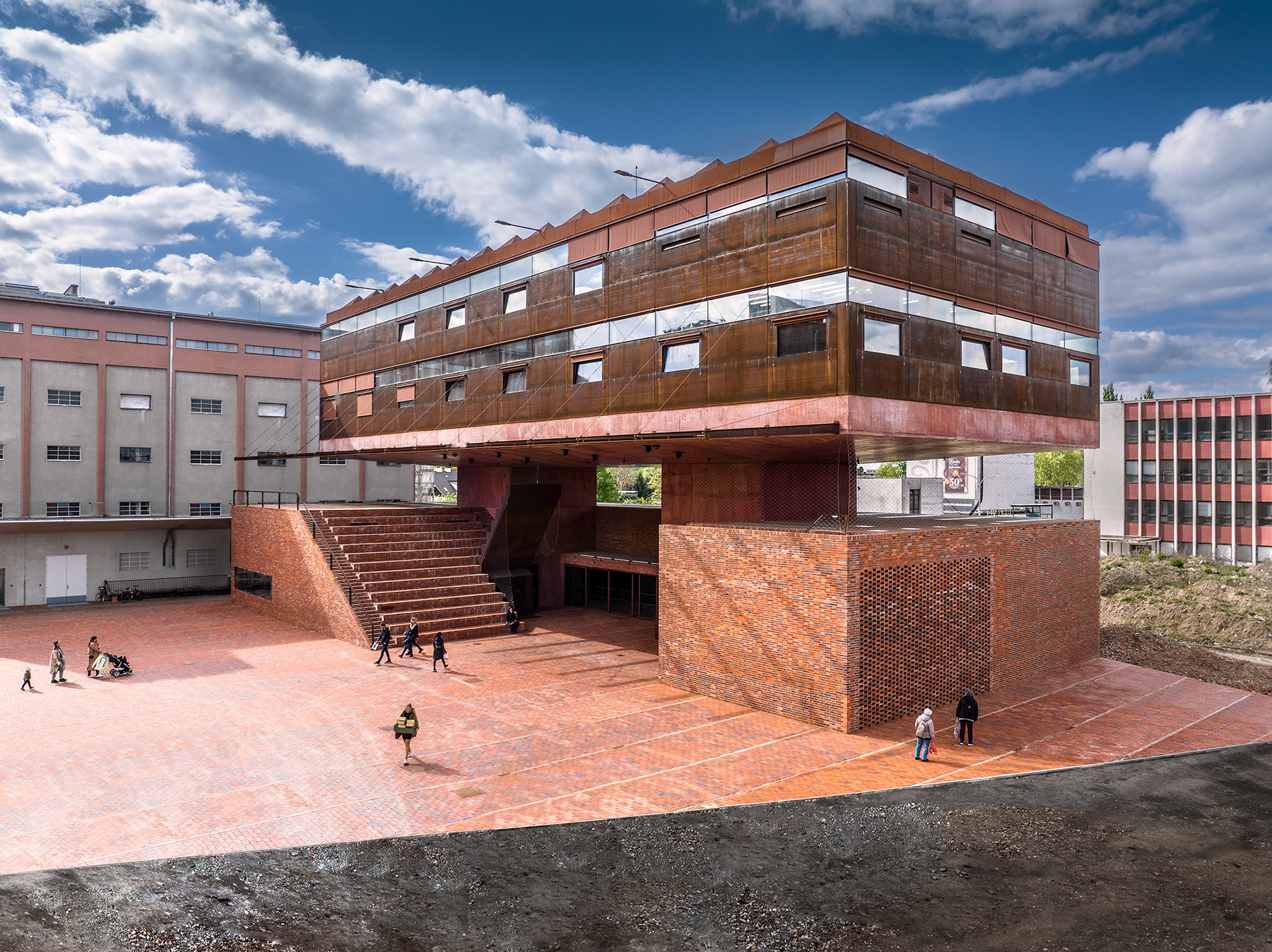 捷克建築 GAMPA and Sféra with Public Spaces of Automatic Mills Winternitzovy automatické Mlýny