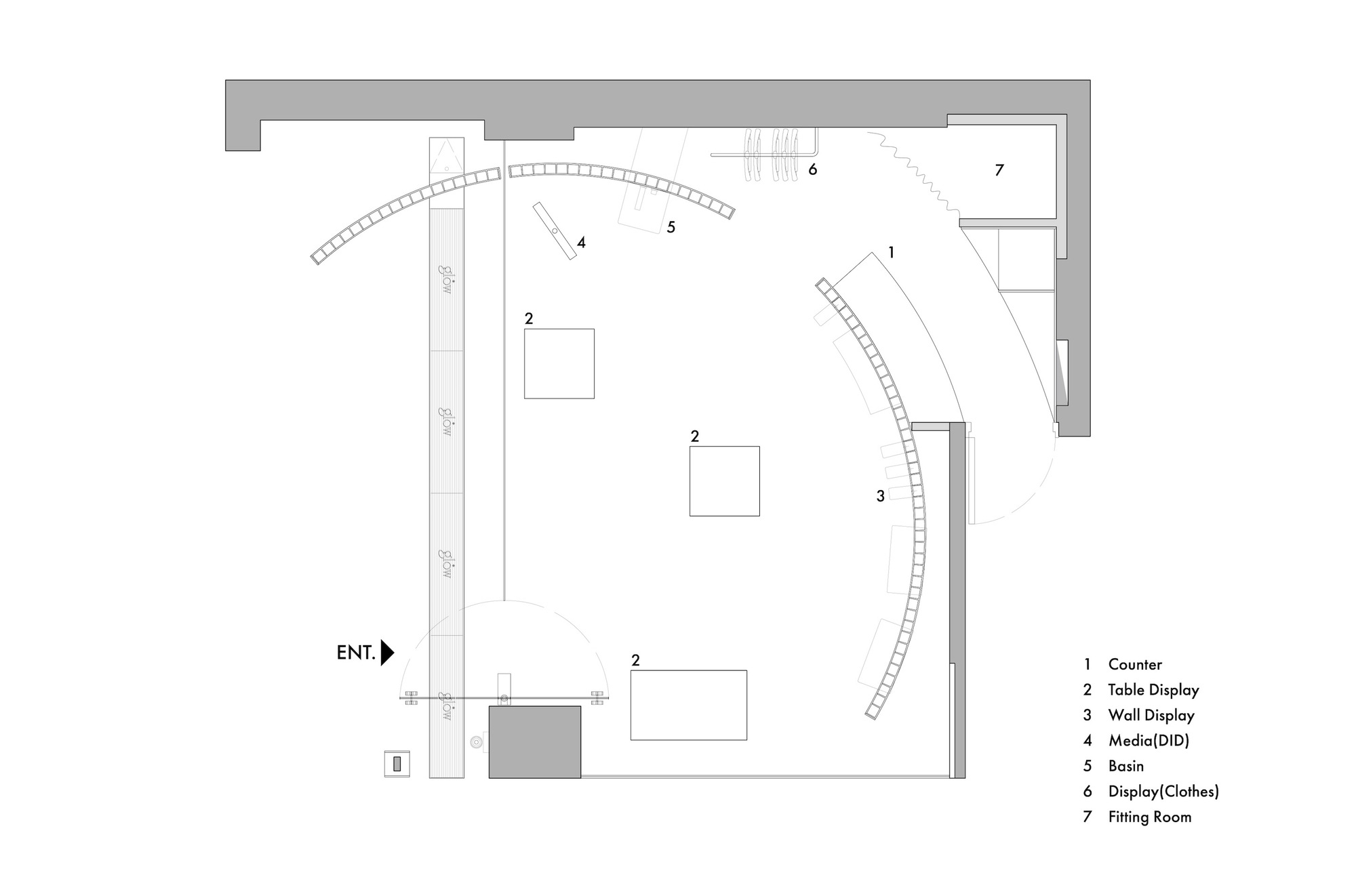 韓國首爾 GLOW 彩妝旗艦店 室內設計 Indiesalon 