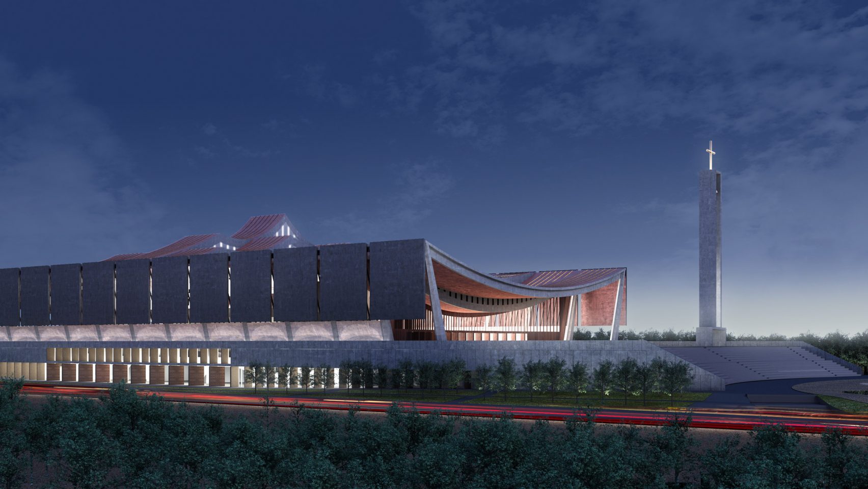 迦納國家大教堂(National Cathedral of Ghana )由知名建築師 David Adjaye 主持的「阿德加耶建築師事務所(Adjaye Associates)」操刀設計