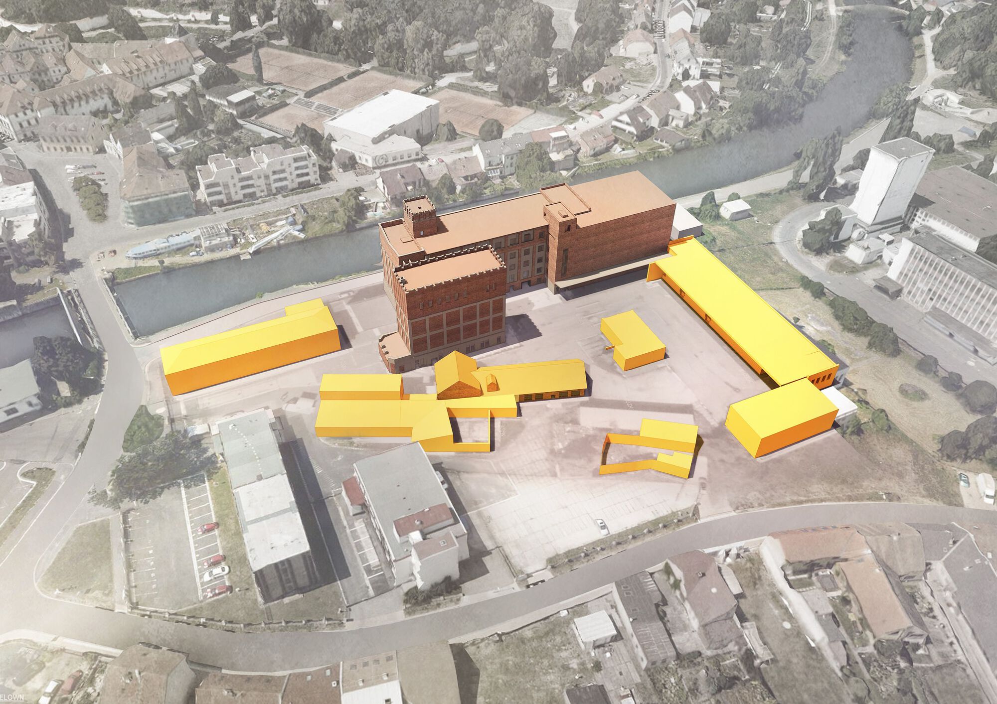 捷克建築 GAMPA and Sféra with Public Spaces of Automatic Mills Winternitzovy automatické Mlýny