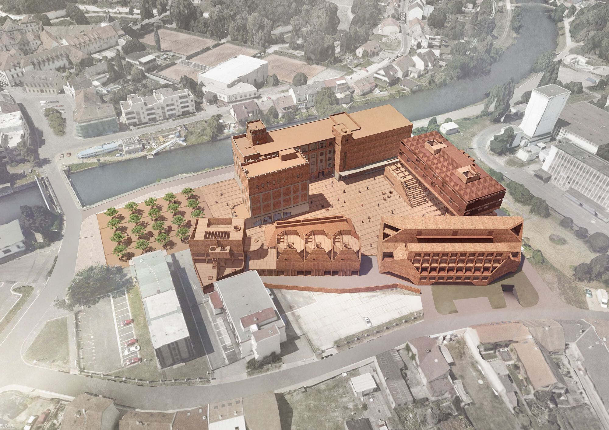 捷克建築 GAMPA and Sféra with Public Spaces of Automatic Mills Winternitzovy automatické Mlýny