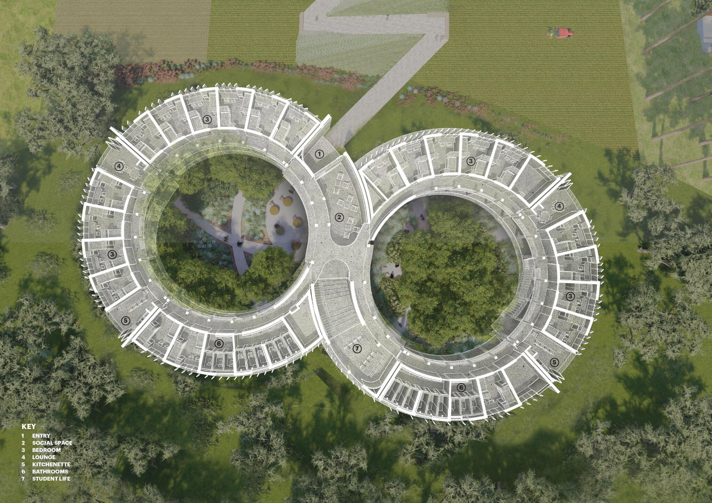 MASS Design Group 盧安達保育農業學院（Rwanda Institute for Conservation Agriculture, RICA）