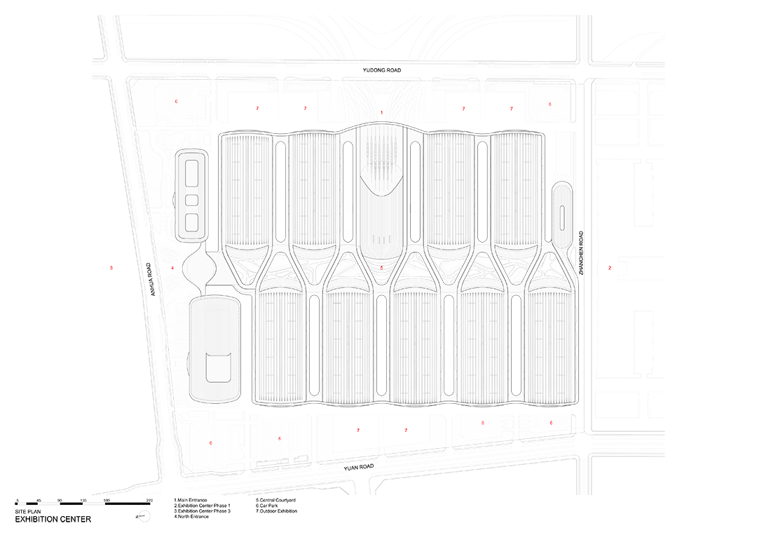 Zaha Hadid Architects 北京首都國際會展中心 Capital International Exhibition and Convention Centre 平面圖 Plan 