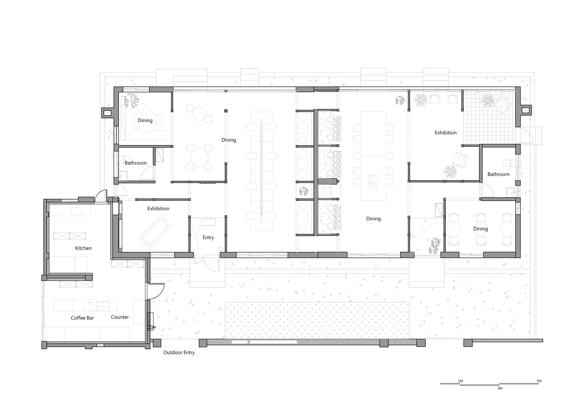 十幸制作TT Design 高雄鳳山黃埔新村神諭咖啡 平面圖 Plan