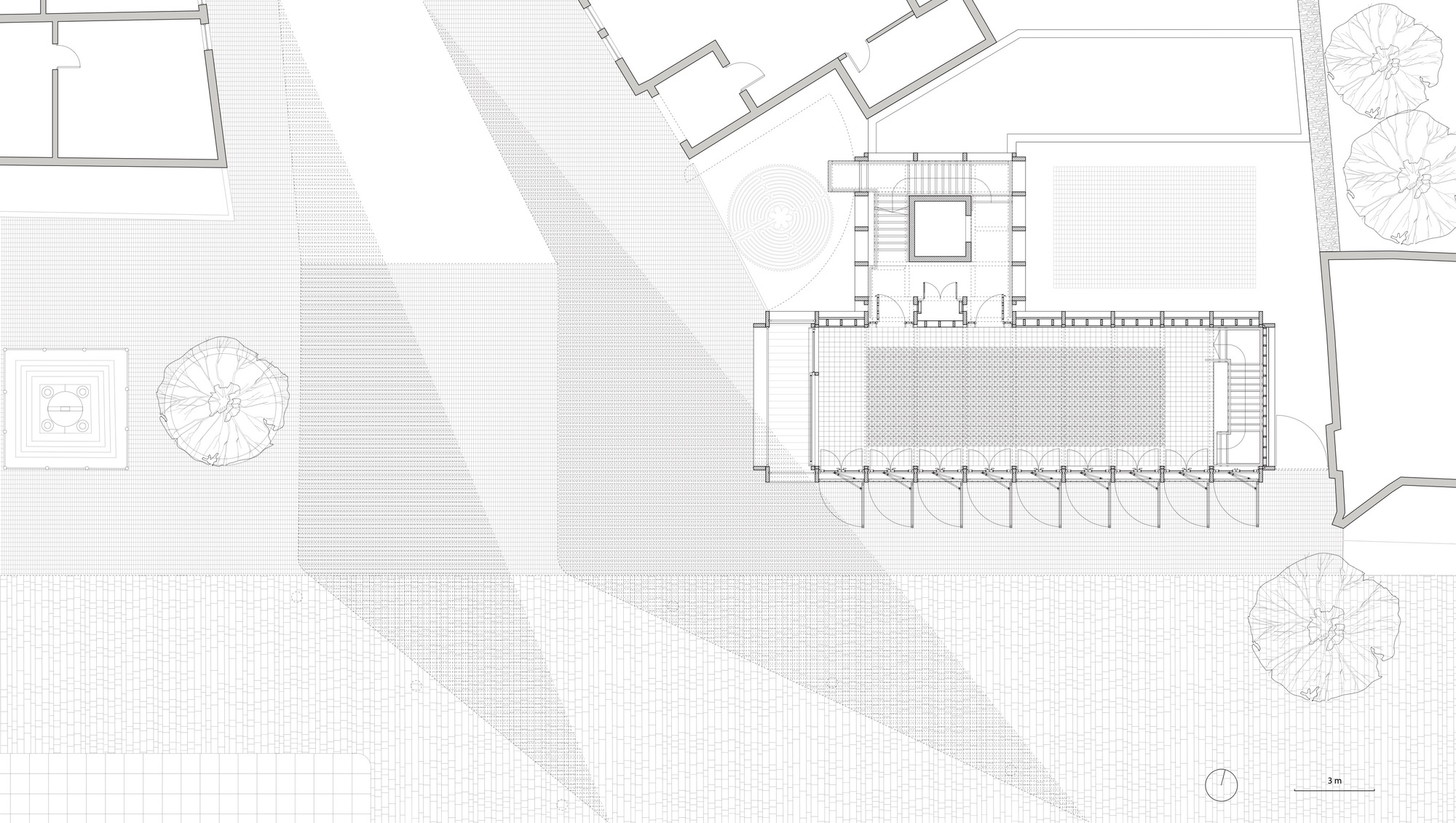平面圖 Plan Niall McLaughlin Architects 英格蘭奧克蘭塔 Auckland Tower