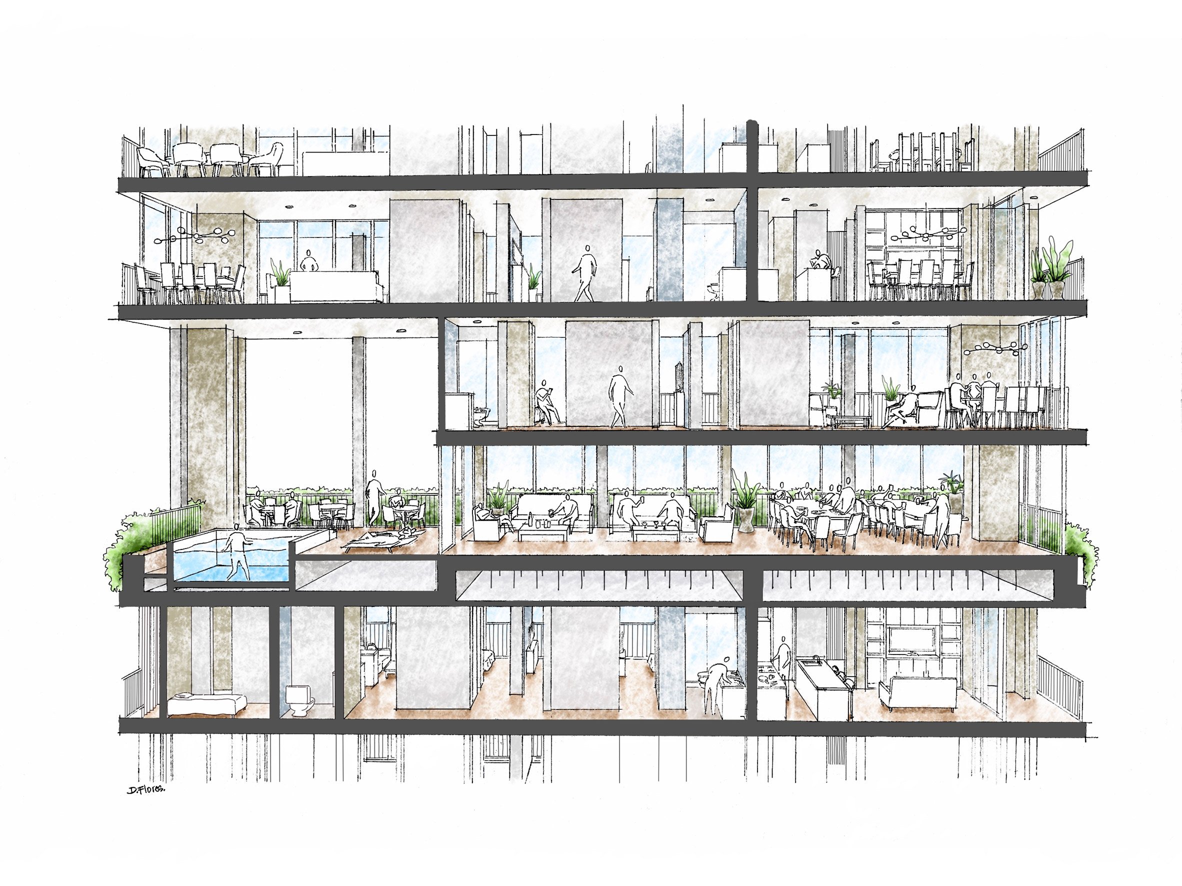 Estudio AMA  skyscraper Paraguay Asunción 巴拉圭高樓住宅