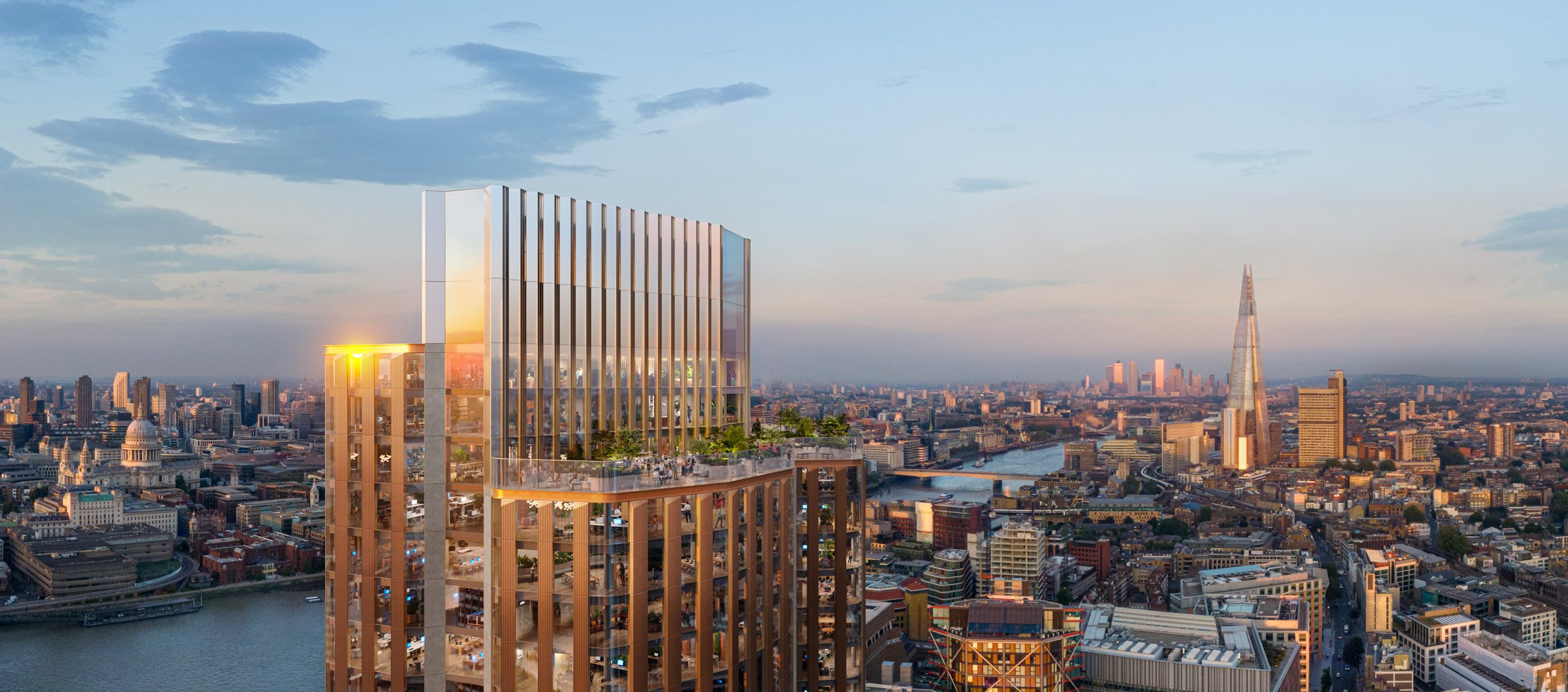 佛斯特建築事務所（Foster + Partners）倫敦班克賽德（Bankside）摩天大樓