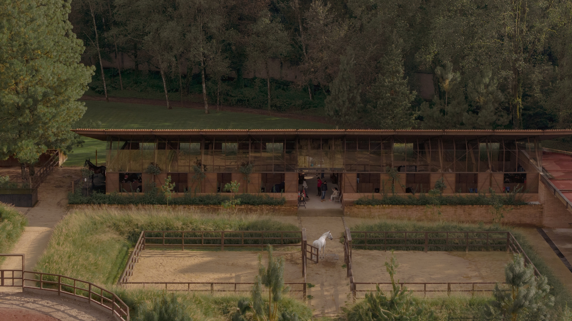 聖拉蒙馬廄 Equestrian San Ramón Módica Ledezma 墨西哥州 Valle de Bravo 森林