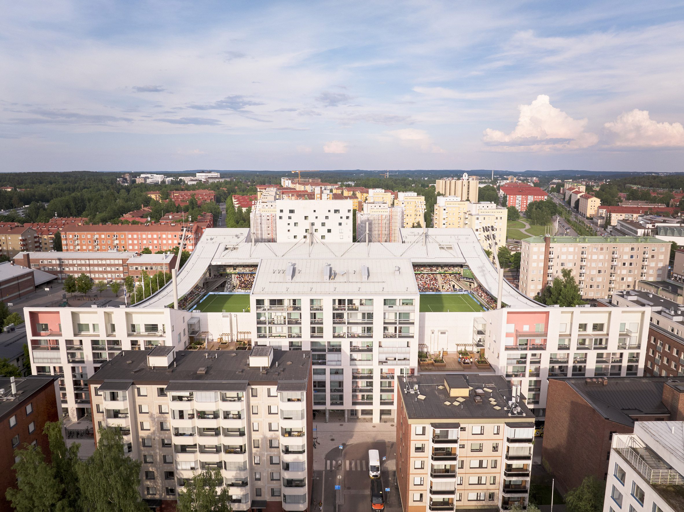 JKMM Architects   football stadium  housing  Finlandt