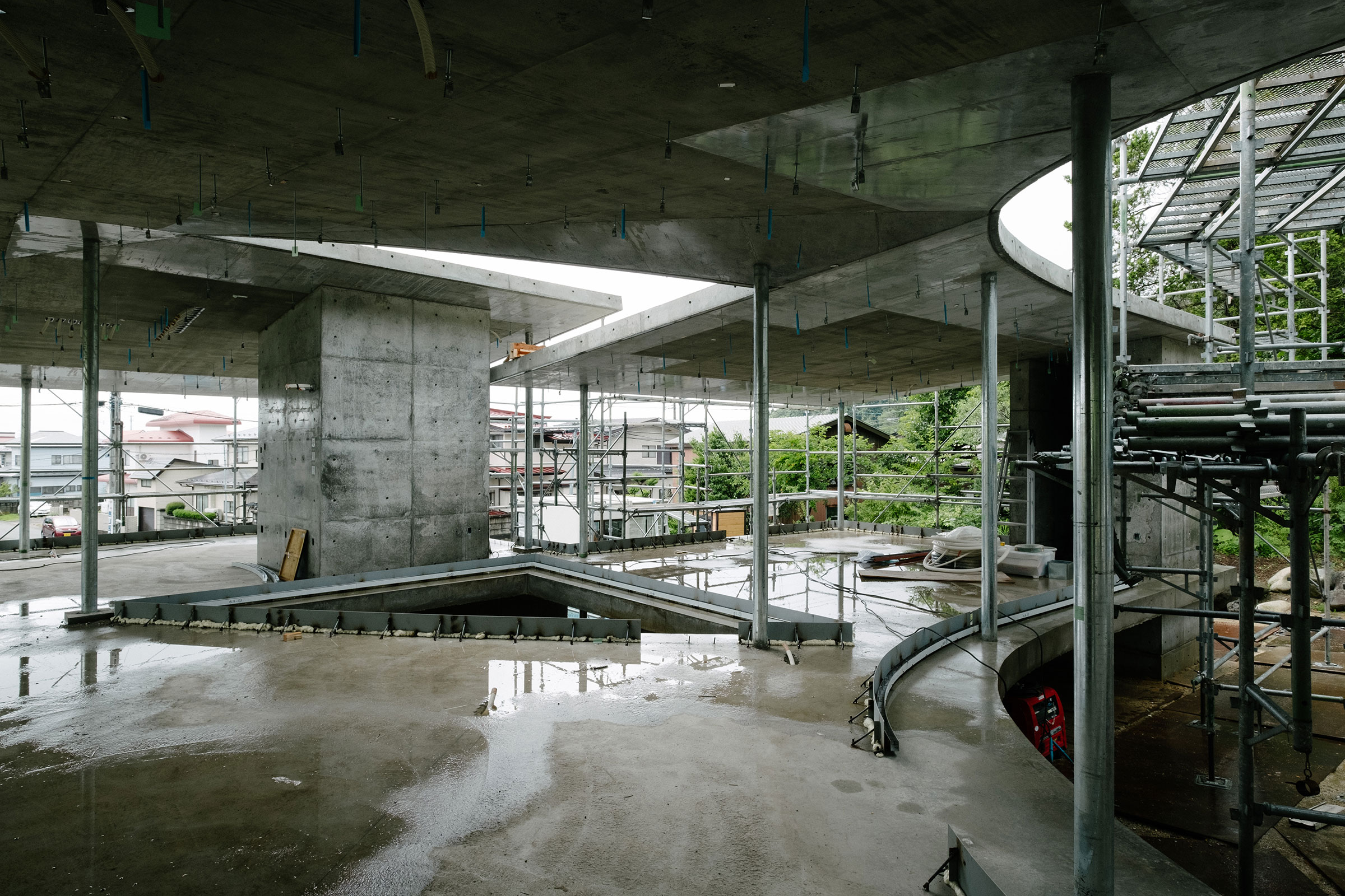 建築施工中 工藤浩平建築設計事務所 秋田市 住宅 楢山 別邸