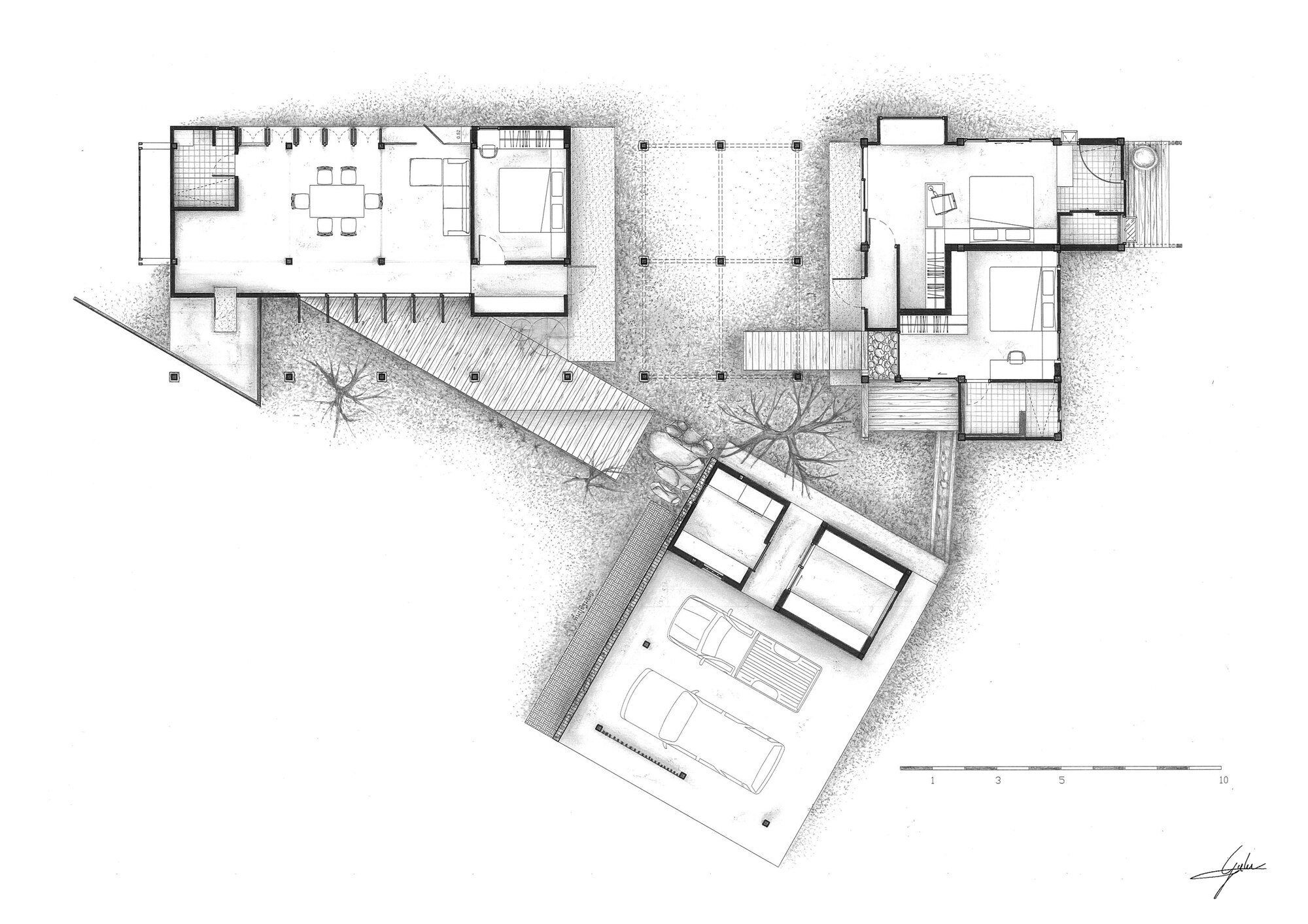 平面圖 Plan 泰國住宅木構 Baan Sao Yong Hin House 