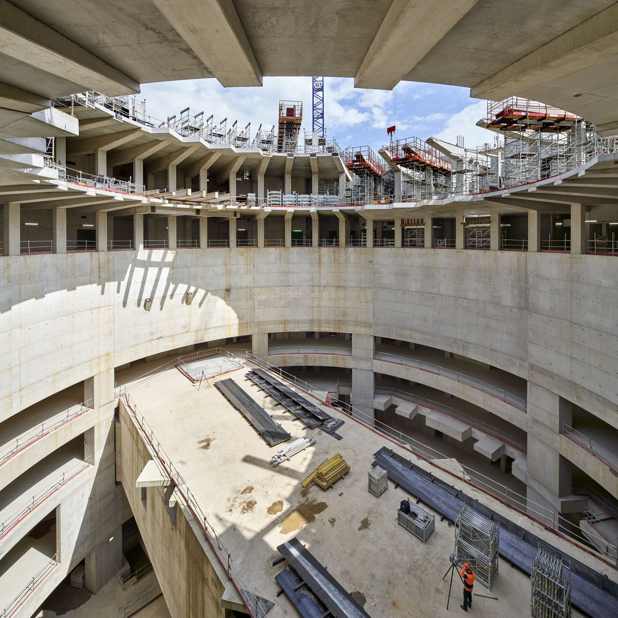 施工相片 Dominique Perrault  Villejuif-Gustave Roussy Station 法國巴黎地鐵站