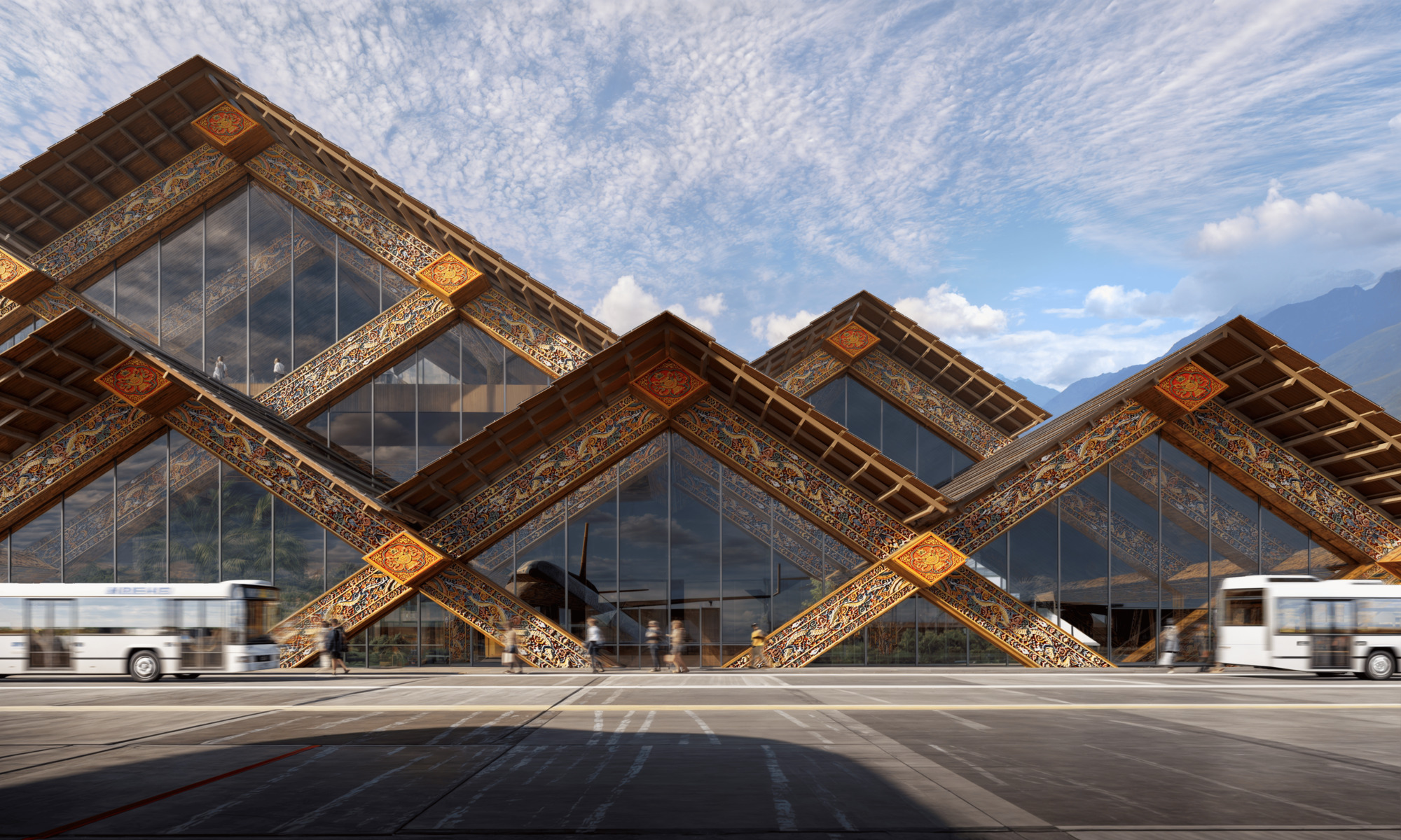 不丹蓋勒普國際機場（Gelephu International Airport）由知名的BIG（Bjarke Ingels Group）