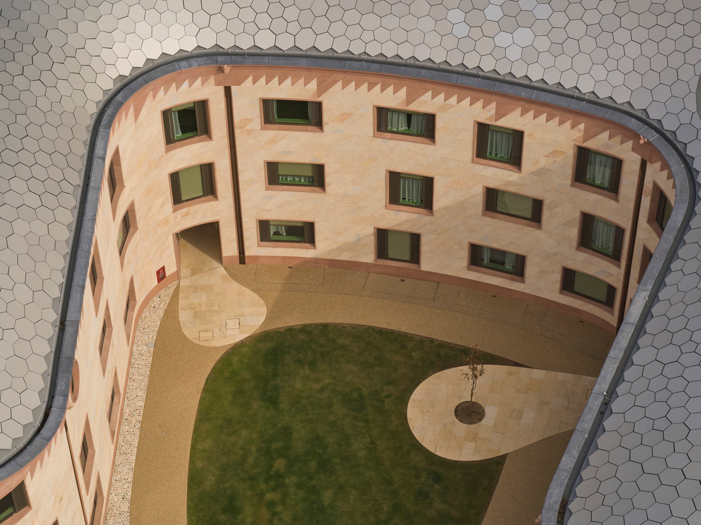 David Kohn Architects  University of Oxford 牛津大學新學院 Gradel Quadrangles