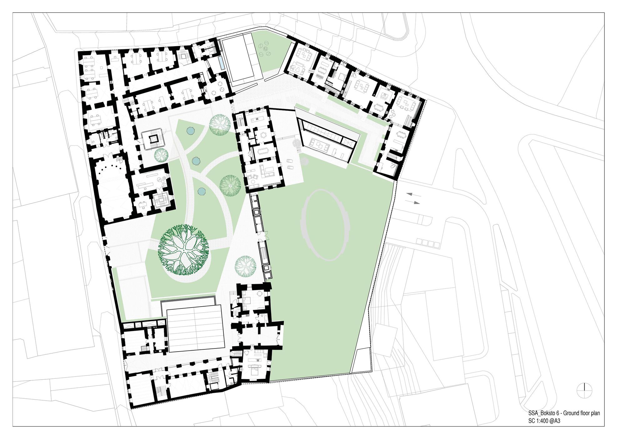 Boksto Skveras Mixed-Use Center 立陶宛 Lithuania  酒店建築、歷史建築、舊建築再利用、立陶宛建築師、立陶宛建築師 Studio Seilern Architects