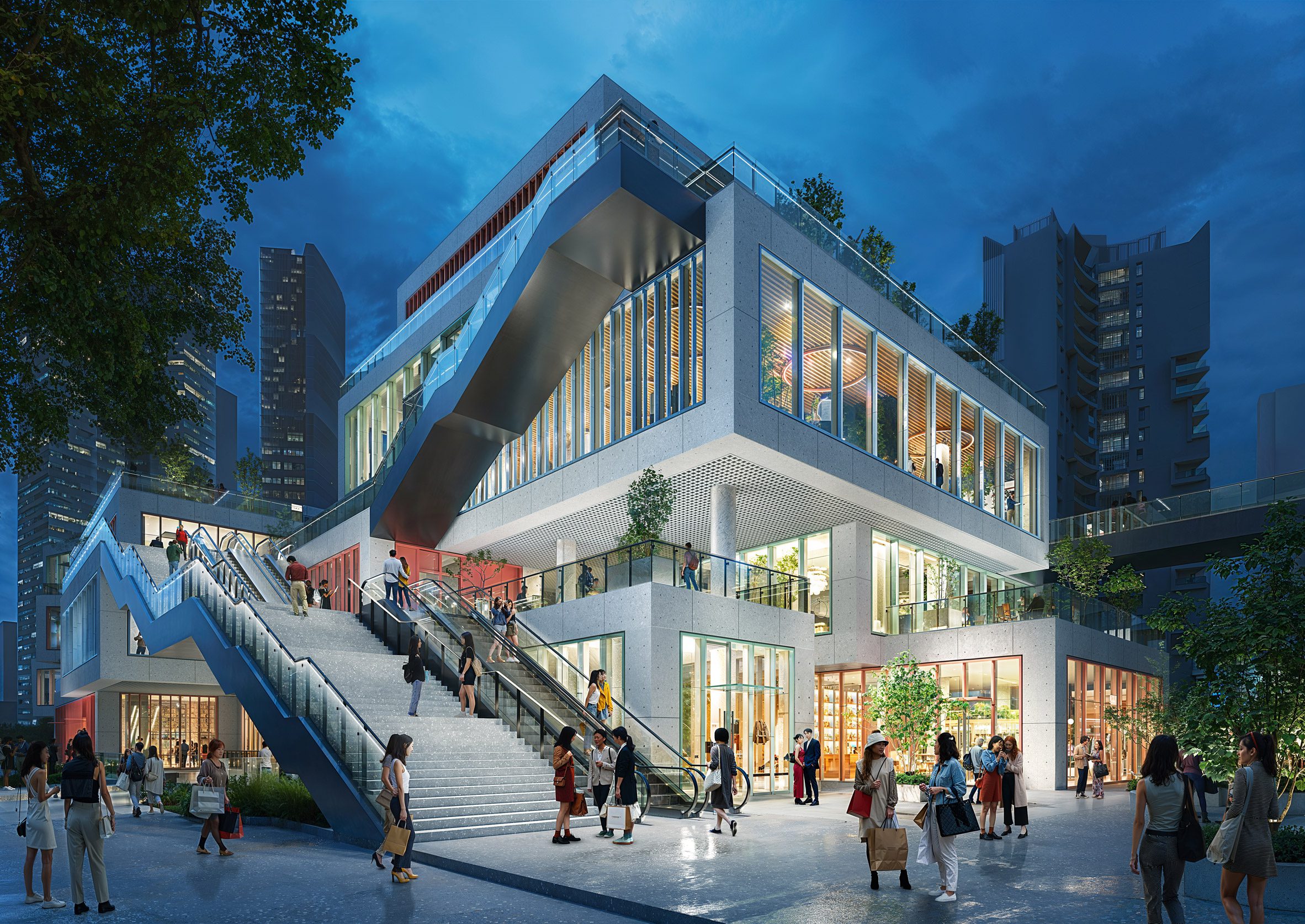MVRDV  成都麓湖 露天購物中心 漫汀 Creek