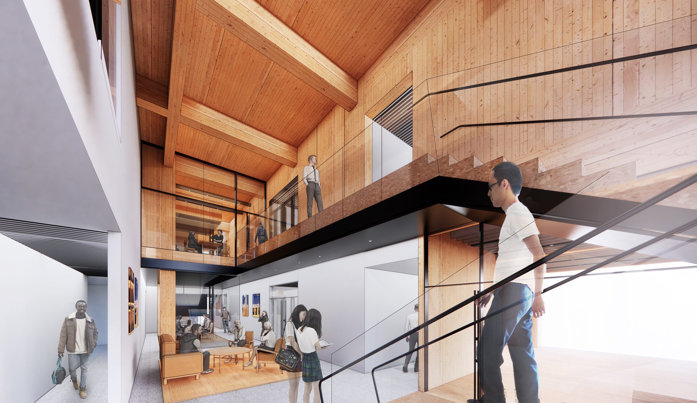 Diller Scofidio + Renfro DS+R 波士頓大學Boston University 美國東北 最高 木結構建築  全球研究學院 Pardee School for Global Studies