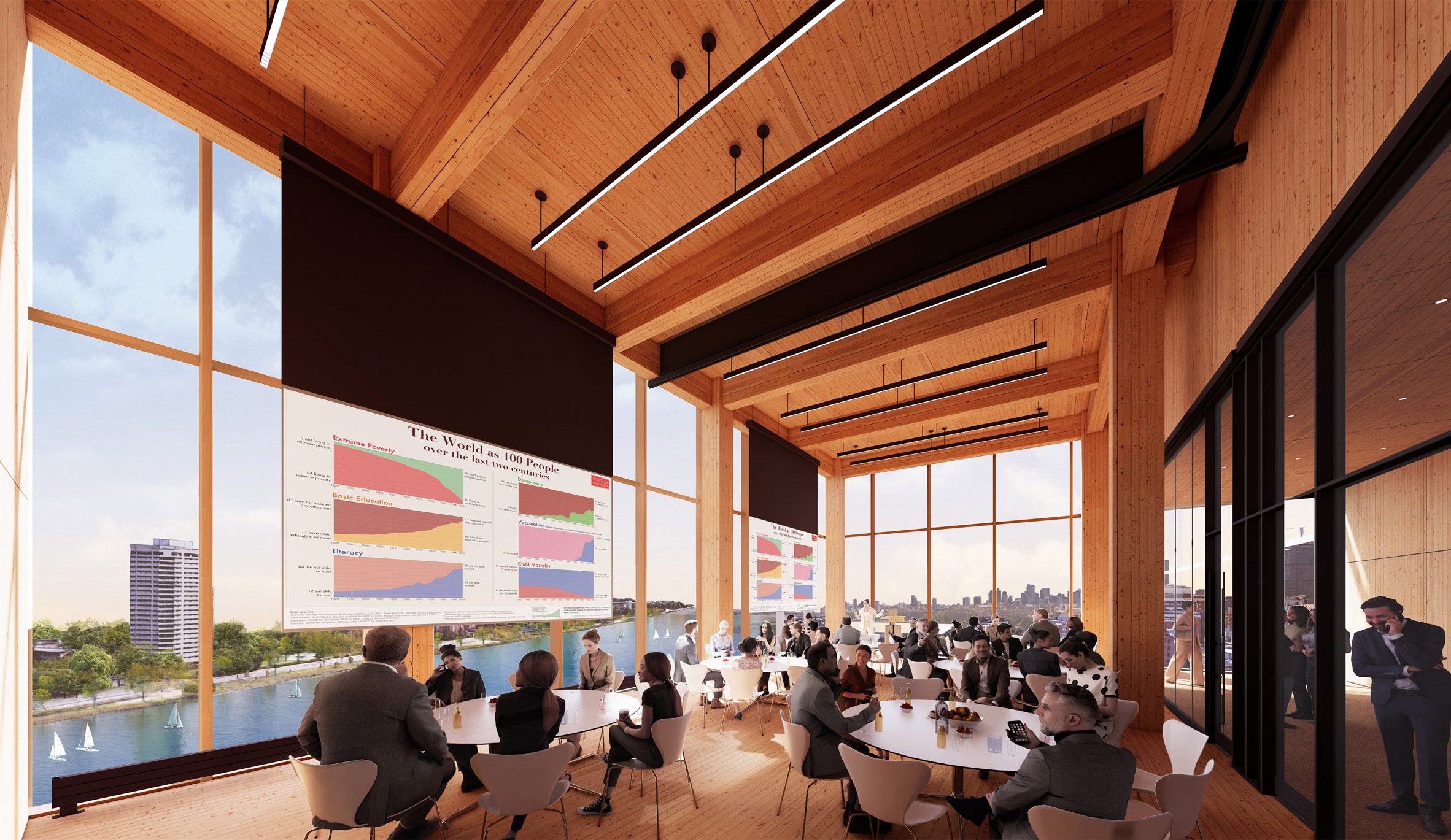 Diller Scofidio + Renfro DS+R 波士頓大學Boston University 美國東北 最高 木結構建築  全球研究學院 Pardee School for Global Studies