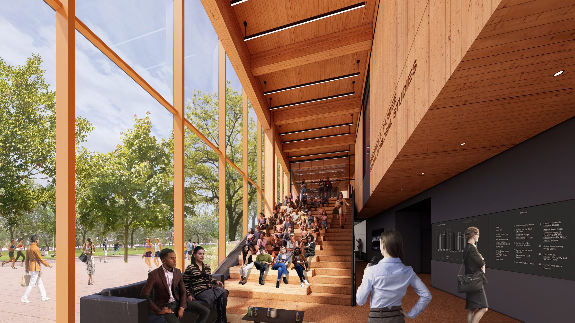 Diller Scofidio + Renfro DS+R 波士頓大學Boston University 美國東北 最高 木結構建築  全球研究學院 Pardee School for Global Studies