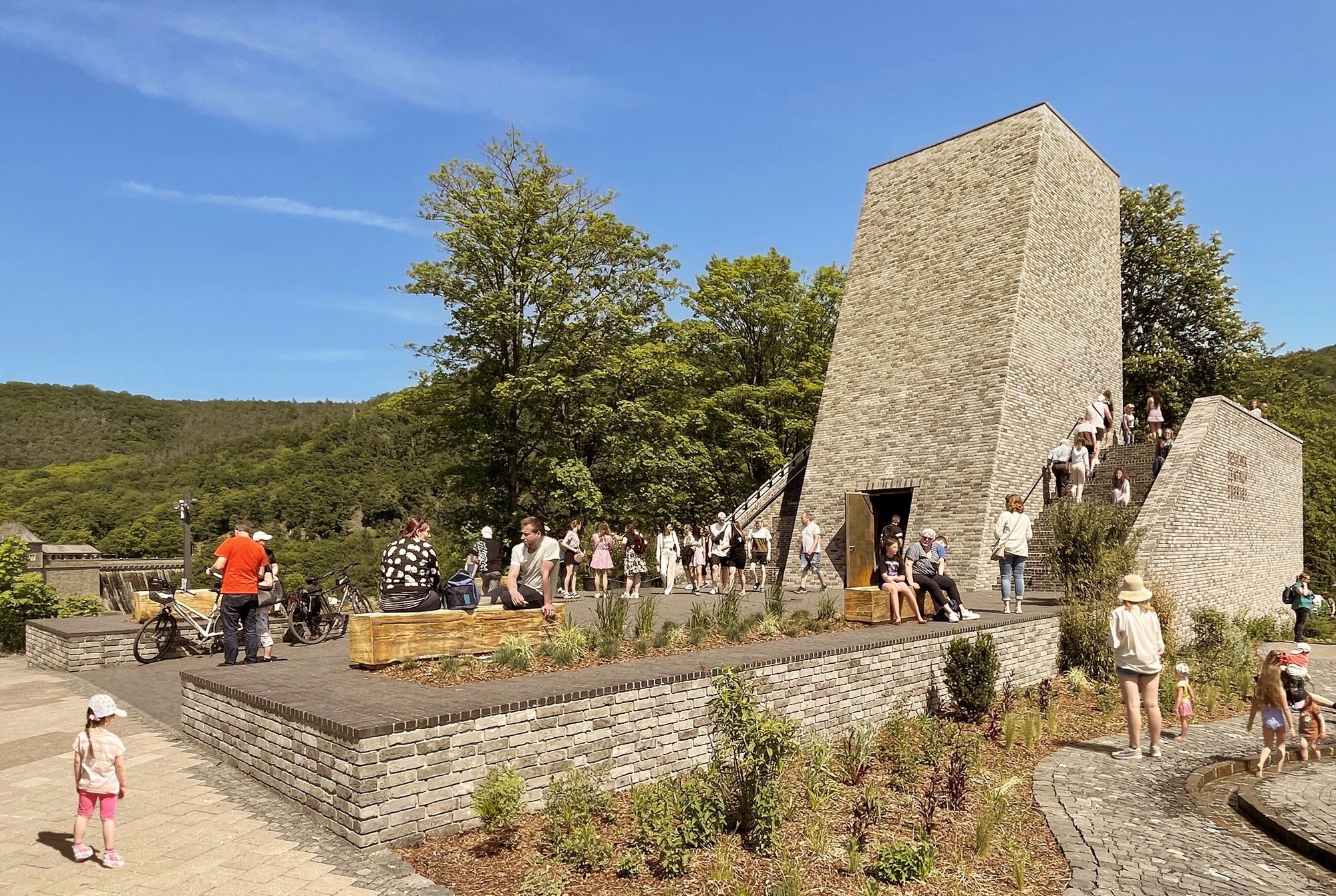 德國埃德爾湖Edersee湖 Stones Water Light遊客中心 Christoph Hesse Architects